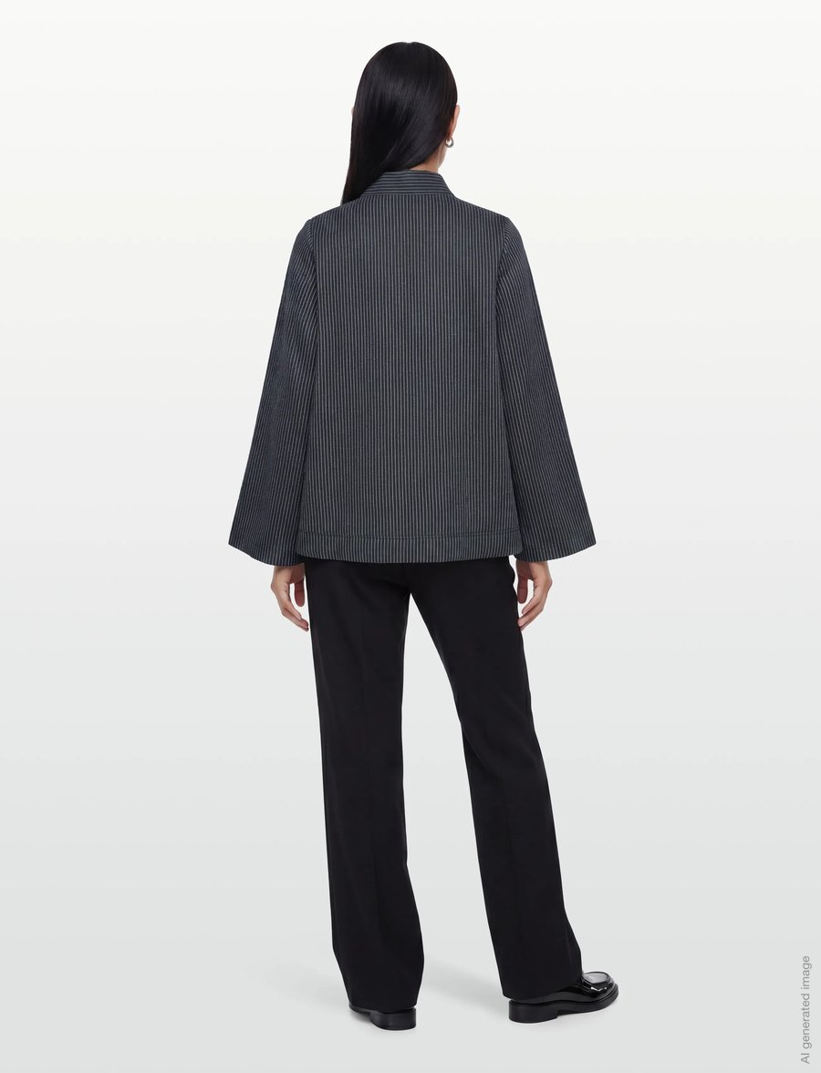 nué notes - Barinas Blouse - langärmelige blusen - 499 navy - 4