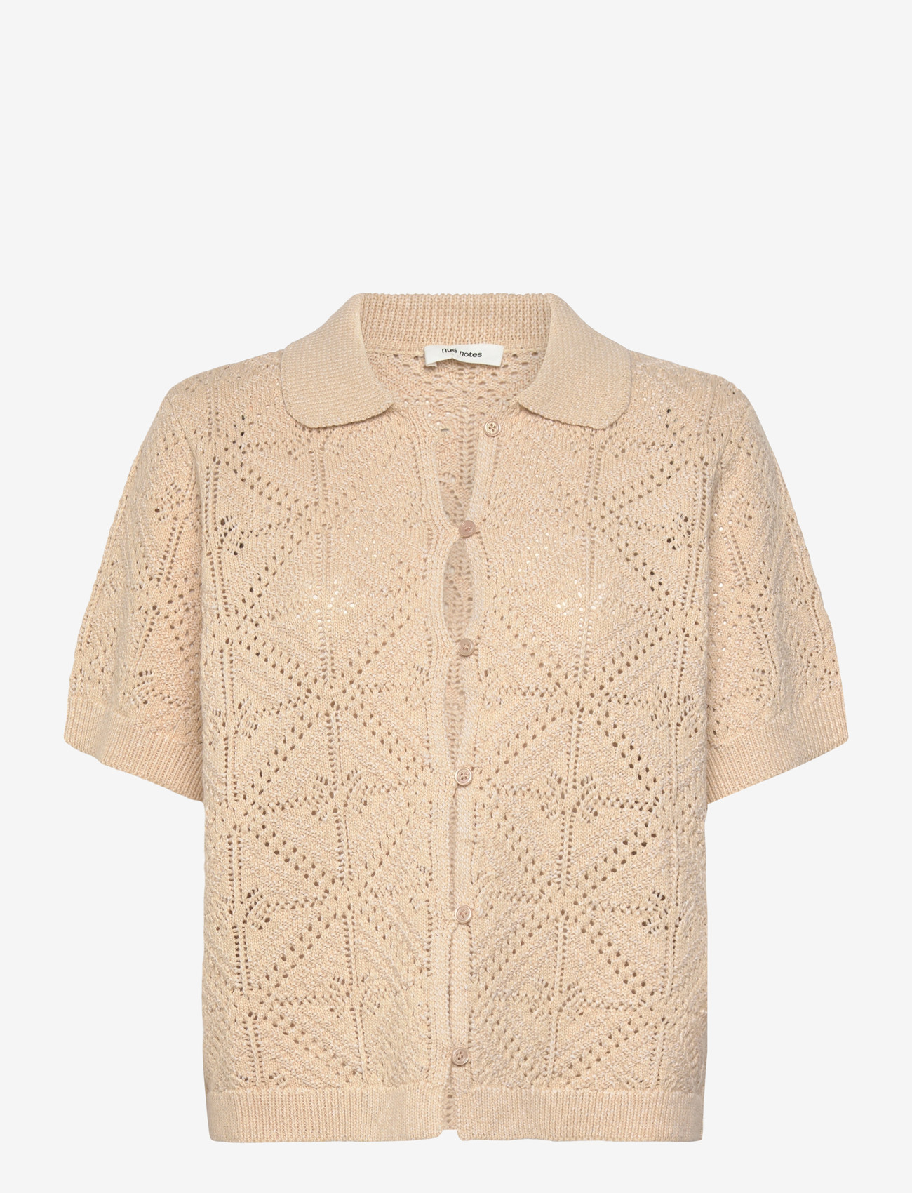 nué notes - Anaco Shirt - short-sleeved shirts - 104 beige - 1
