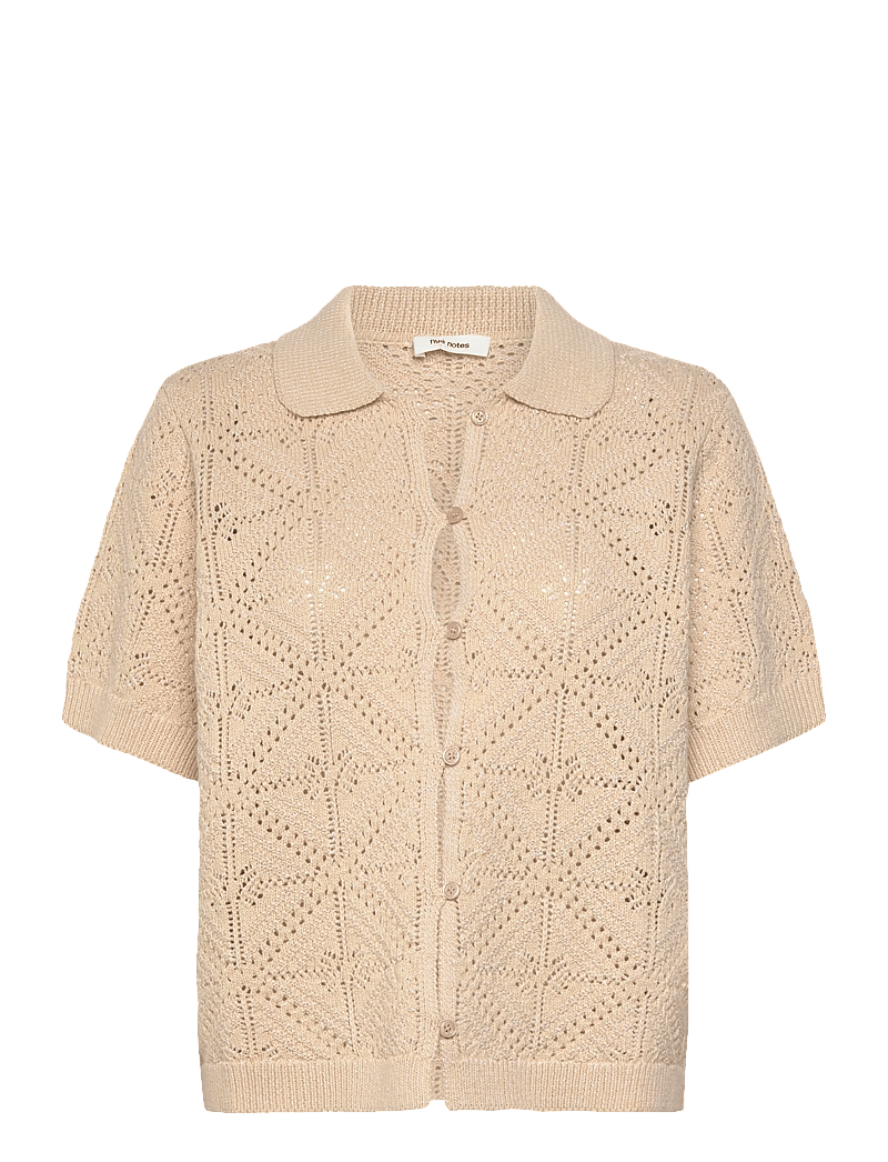 nué notes - Anaco Shirt - short-sleeved shirts - 104 beige - 1