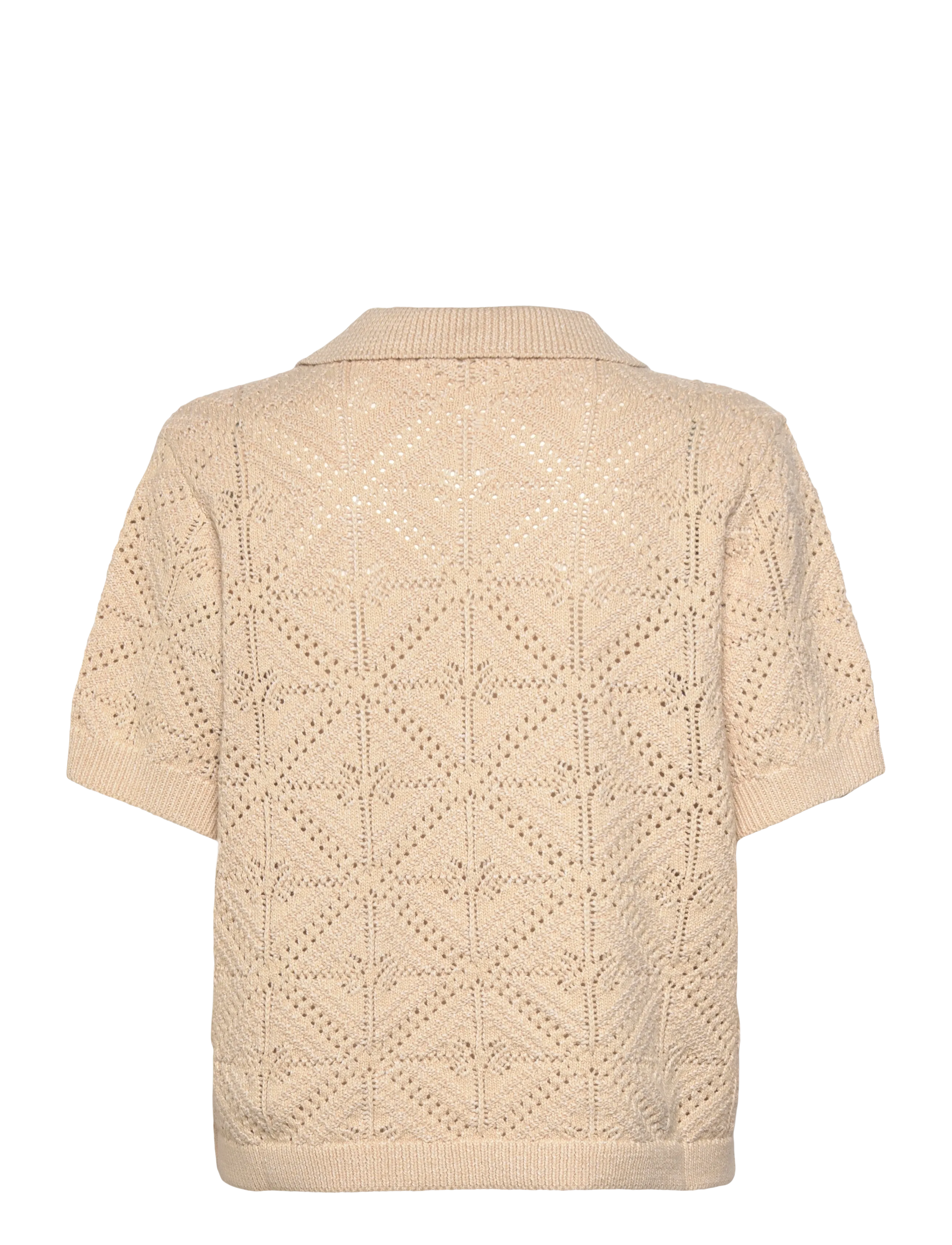 nué notes - Anaco Shirt - kurzärmlige hemden - 104 beige - 2