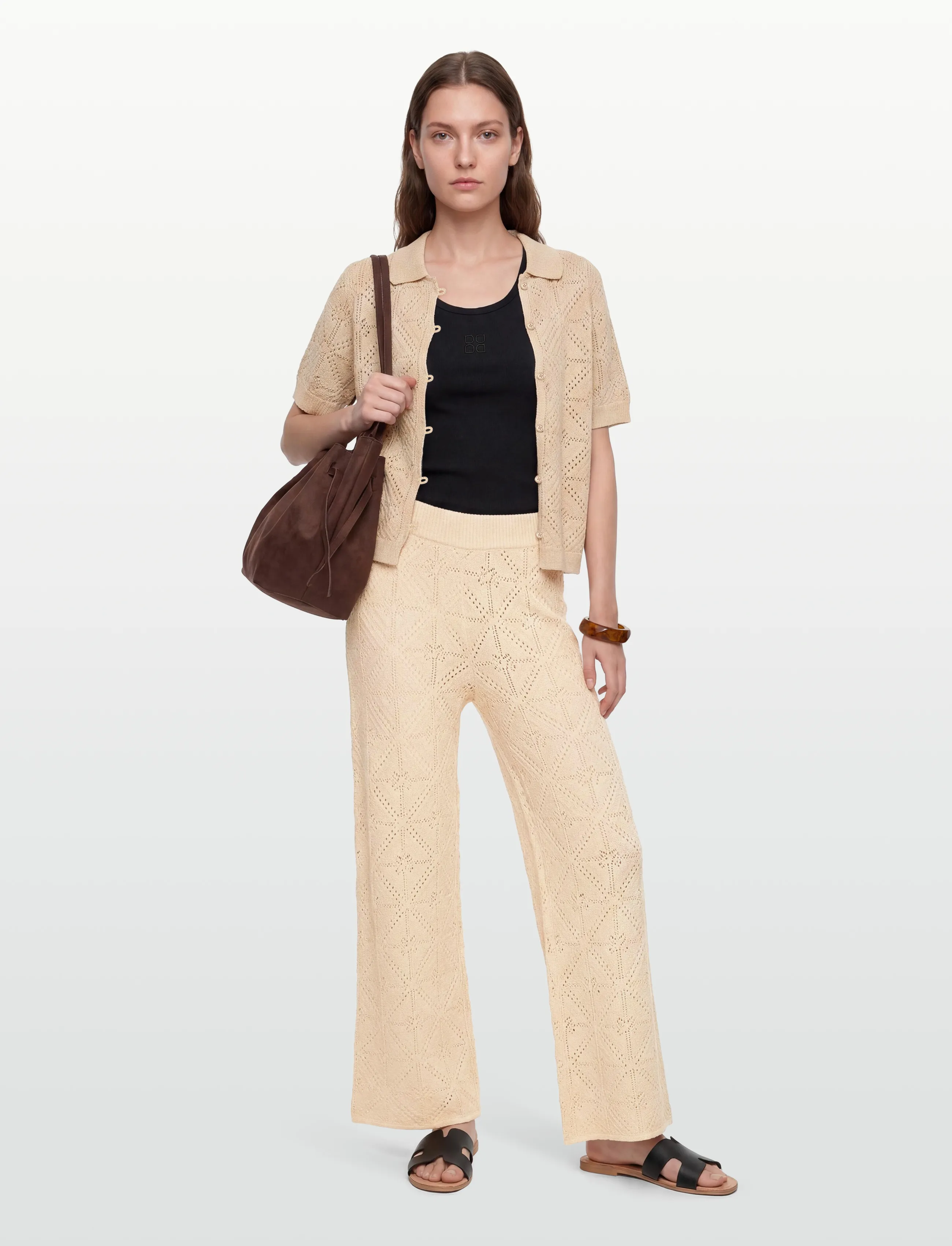 nué notes Anaco Shirt, S, Shirts, Beige - Short-sleeved, Frauen