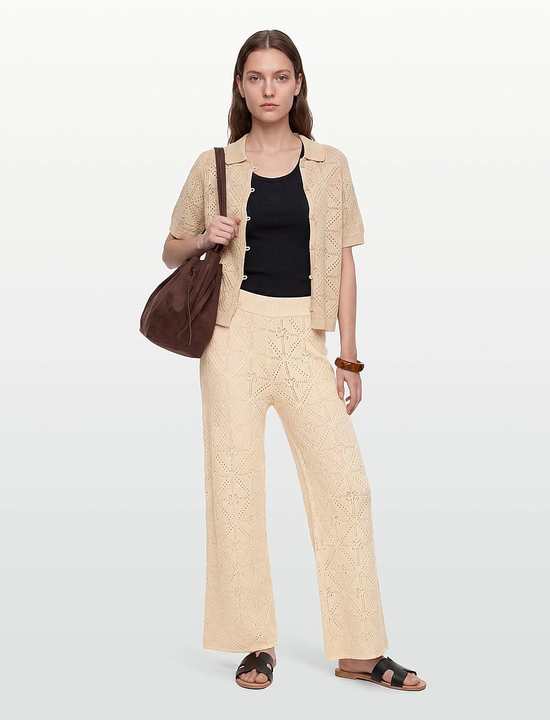 nué notes - Anaco Shirt - short-sleeved shirts - 104 beige - 0