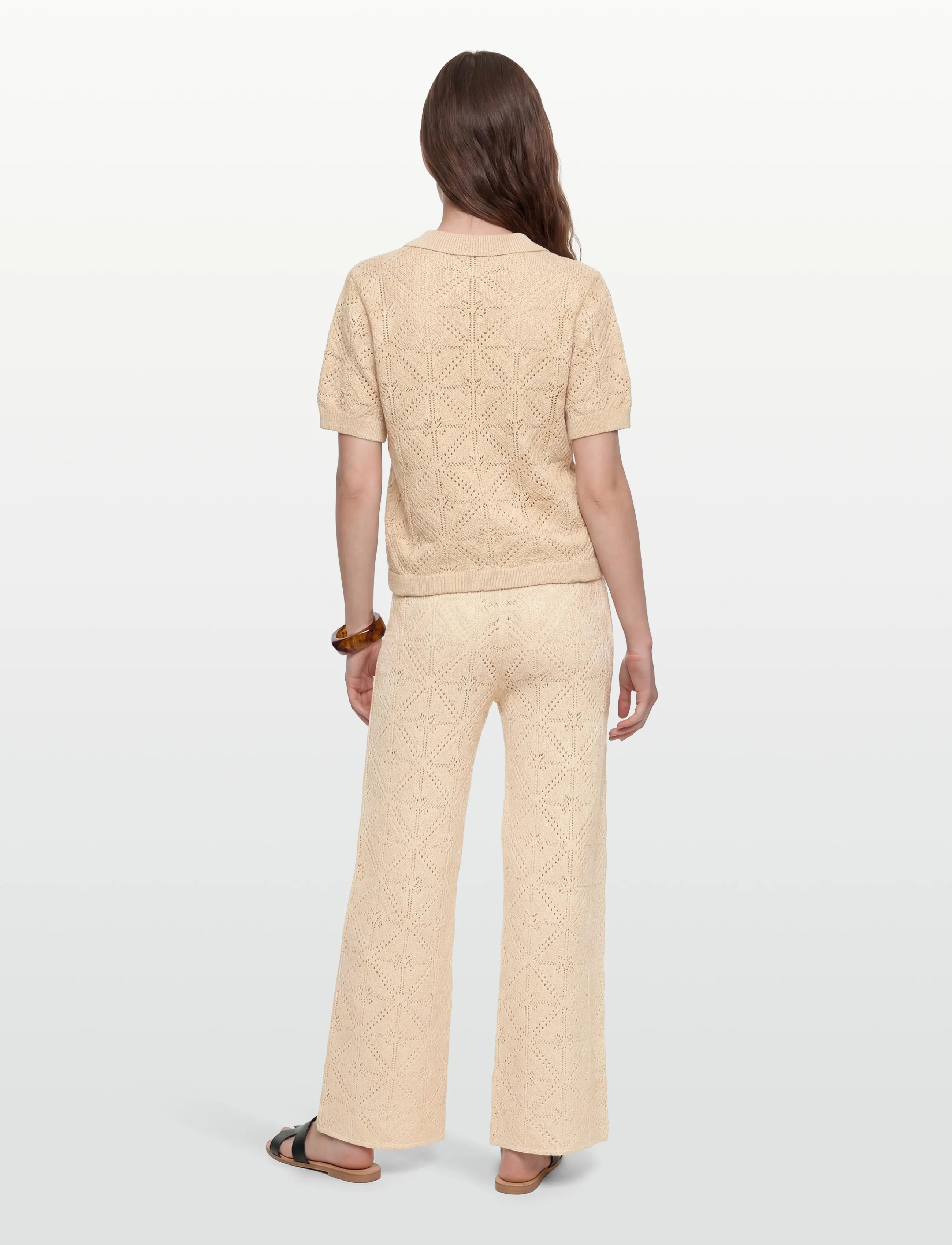 nué notes - Anaco Shirt - kurzärmlige hemden - 104 beige - 4