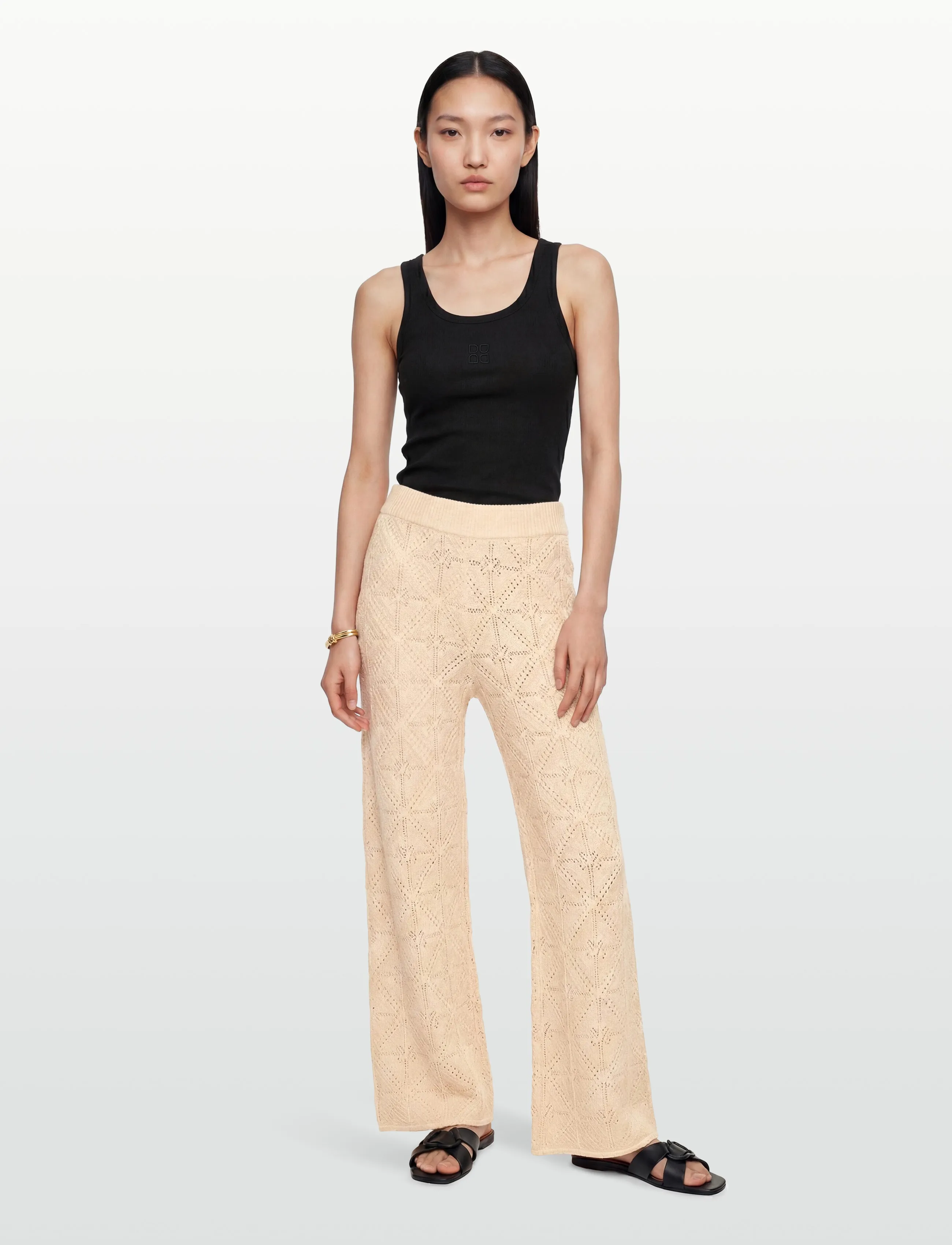 nué notes Porlamar Pants - Last chance - 104 BEIGE / cream