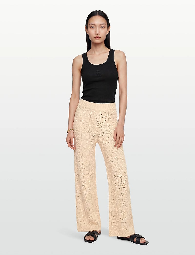 nué notes - Porlamar Pants - bukser med brede ben - 104 beige - 0