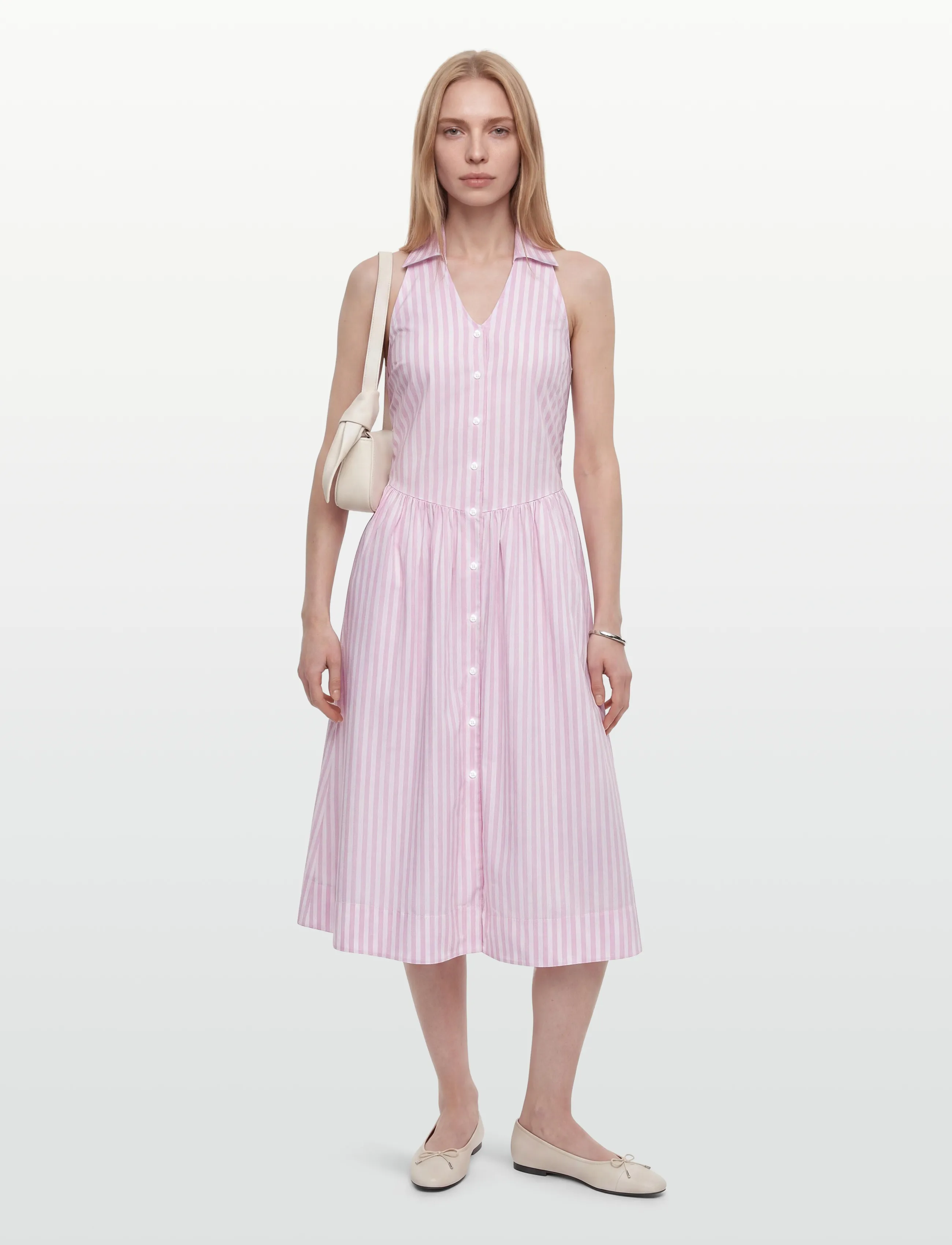 nué notes Guanta Dress - Kjoler - 380 PINK STRIPE / pink/rose