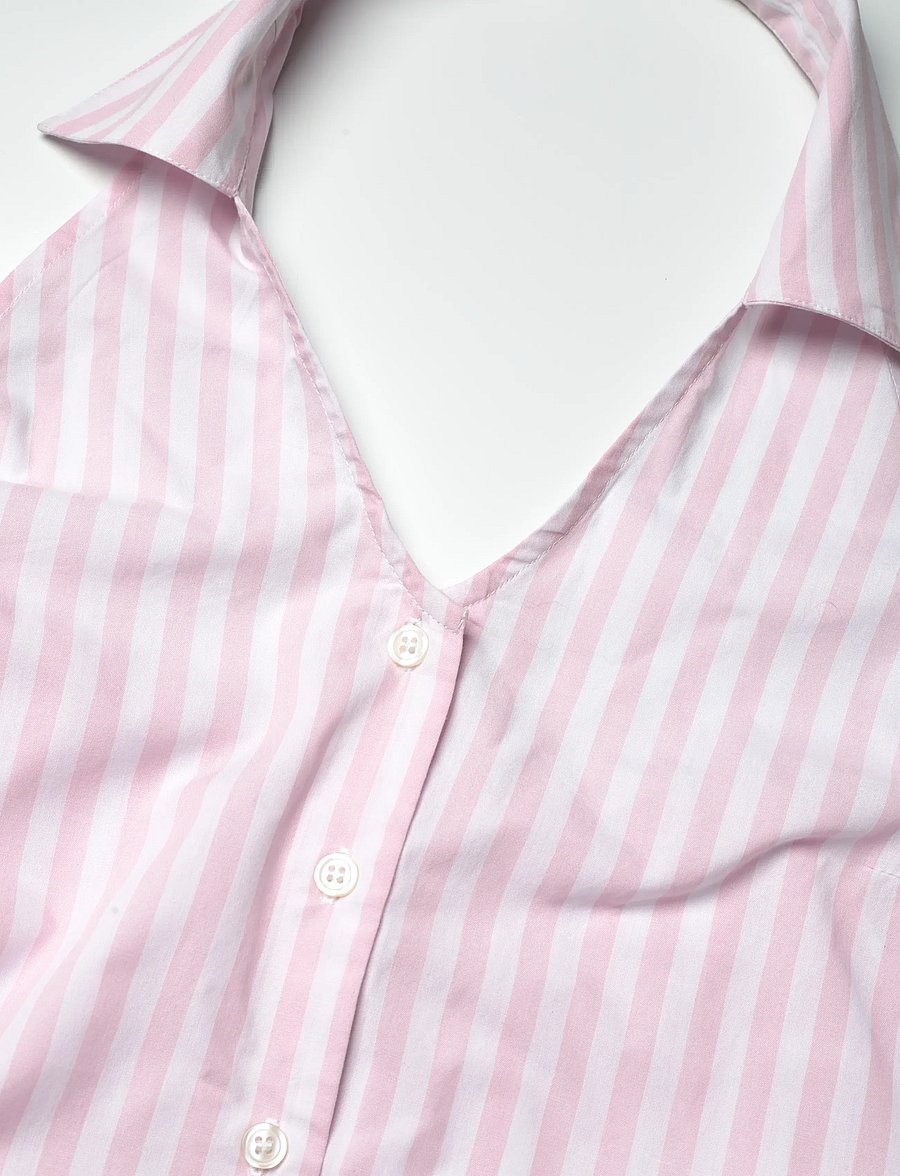 nué notes - Guanta Dress - midikleider - 380 pink stripe - 5