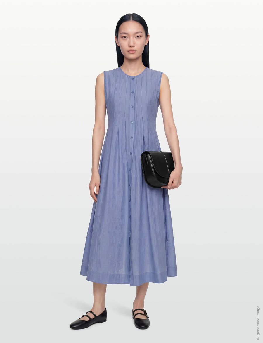 nué notes - Mapire Dress - shirt dresses - 467 sky blue - 0