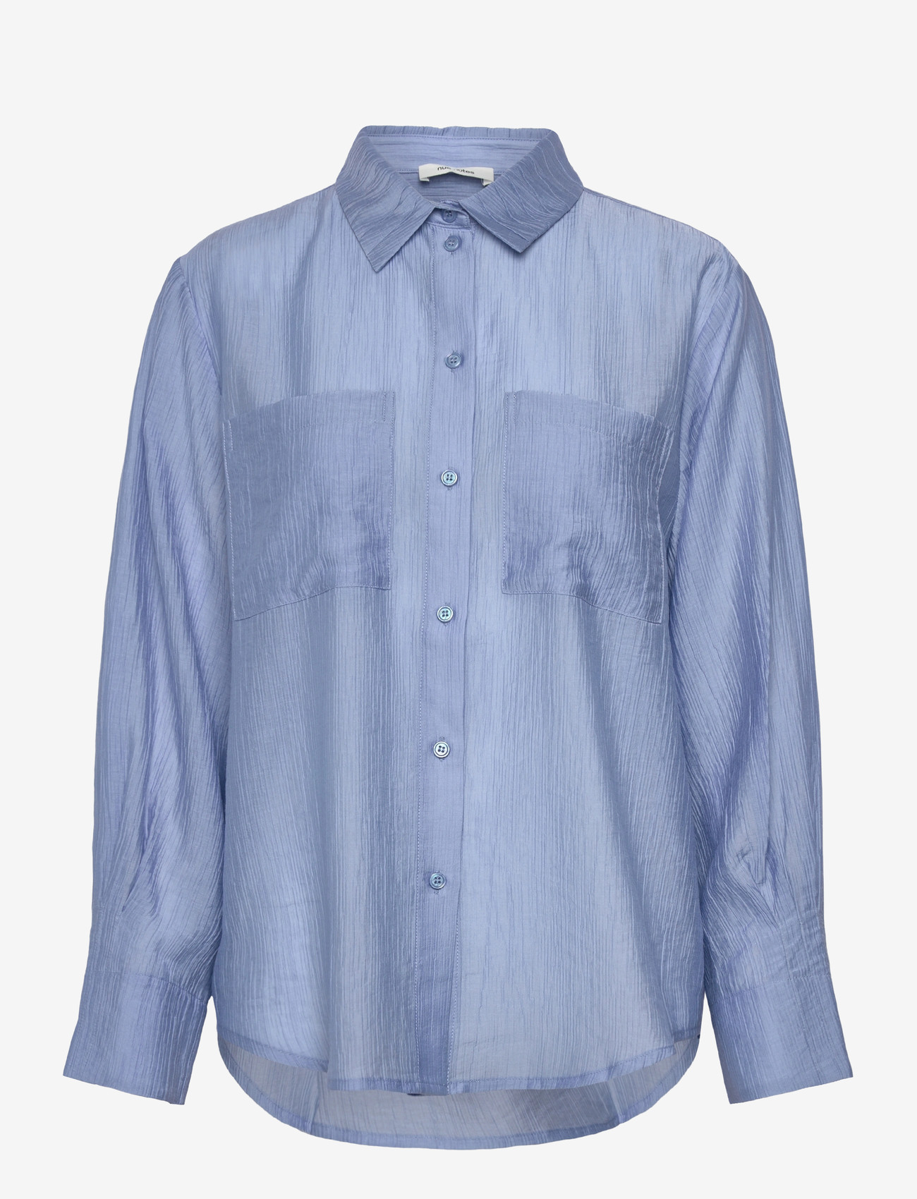 nué notes - Zuata Shirt - long-sleeved shirts - 467 sky blue - 0