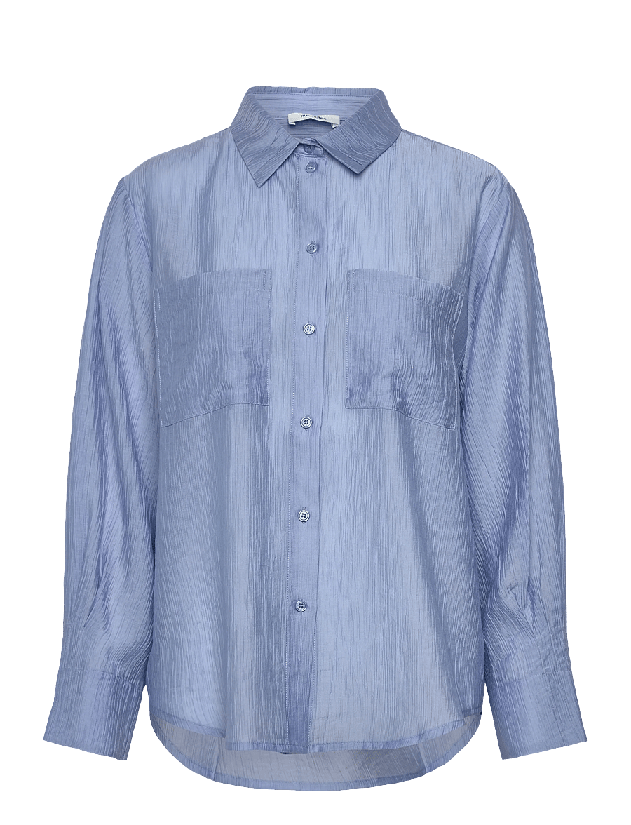 nué notes - Zuata Shirt - långärmade skjortor - 467 sky blue - 1