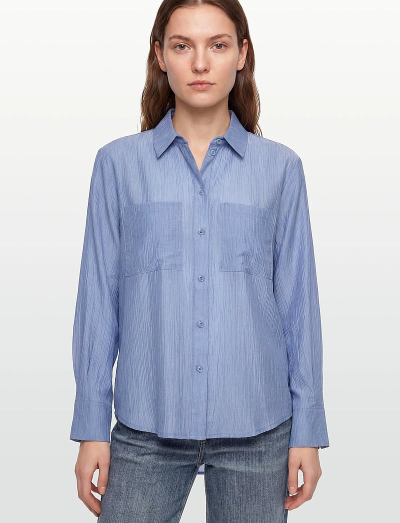 nué notes - Zuata Shirt - langærmede skjorter - 467 sky blue - 3