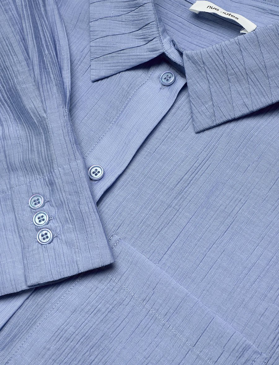nué notes - Zuata Shirt - långärmade skjortor - 467 sky blue - 5