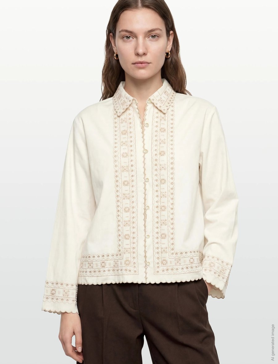 nué notes - Rubio Shirt - langærmede skjorter - 007 egret - 3