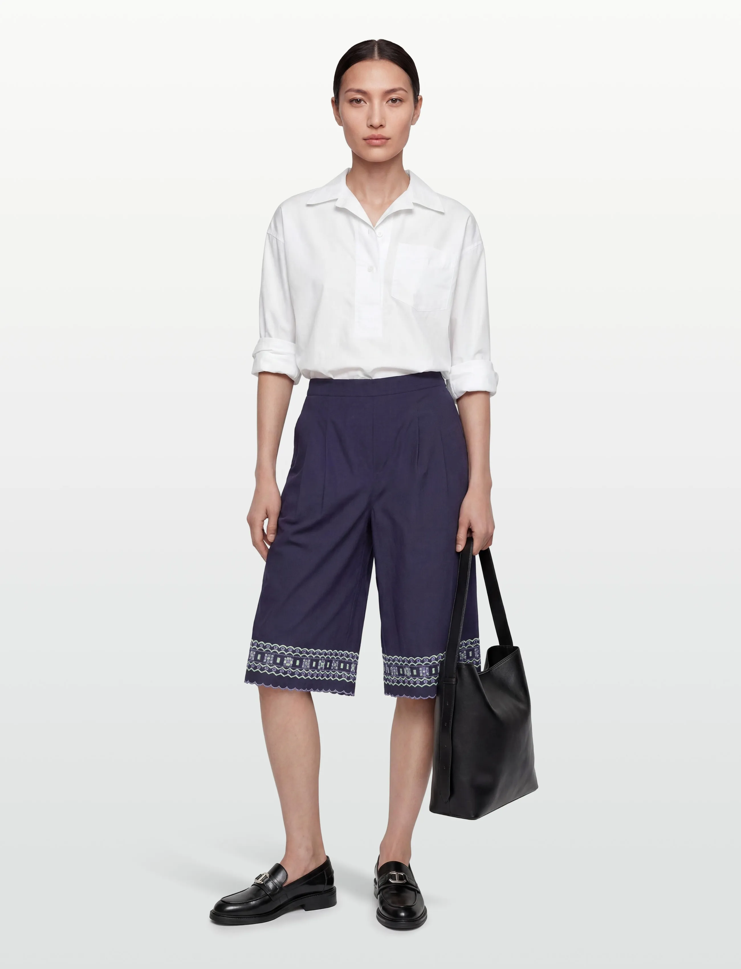 nué notes Giza Shorts, 34, Marineblau - Casual Frauen