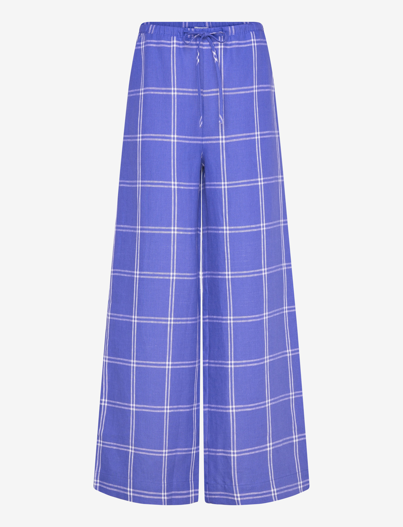 nué notes - Smithtown Pants - leinenhosen - 567 baja blue - 1
