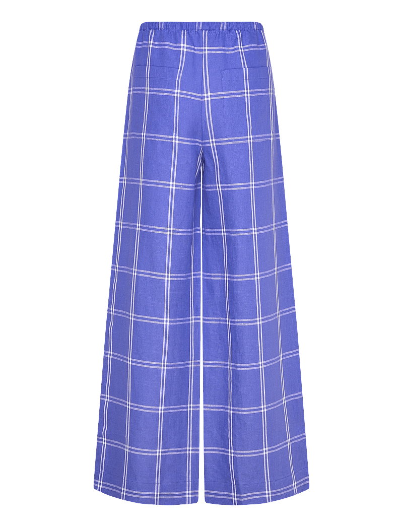 nué notes - Smithtown Pants - leinenhosen - 567 baja blue - 2