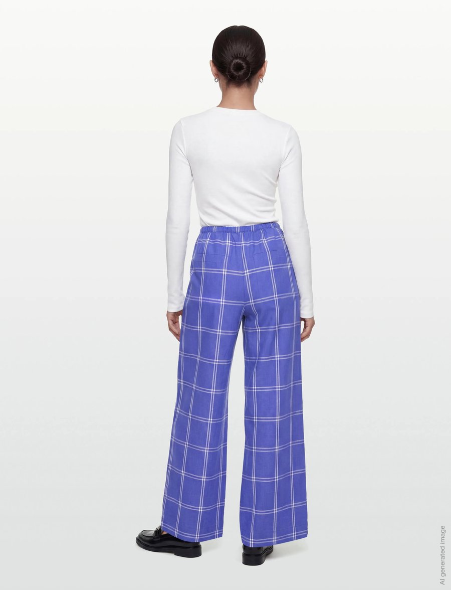 nué notes - Smithtown Pants - lina bikses - 567 baja blue - 4