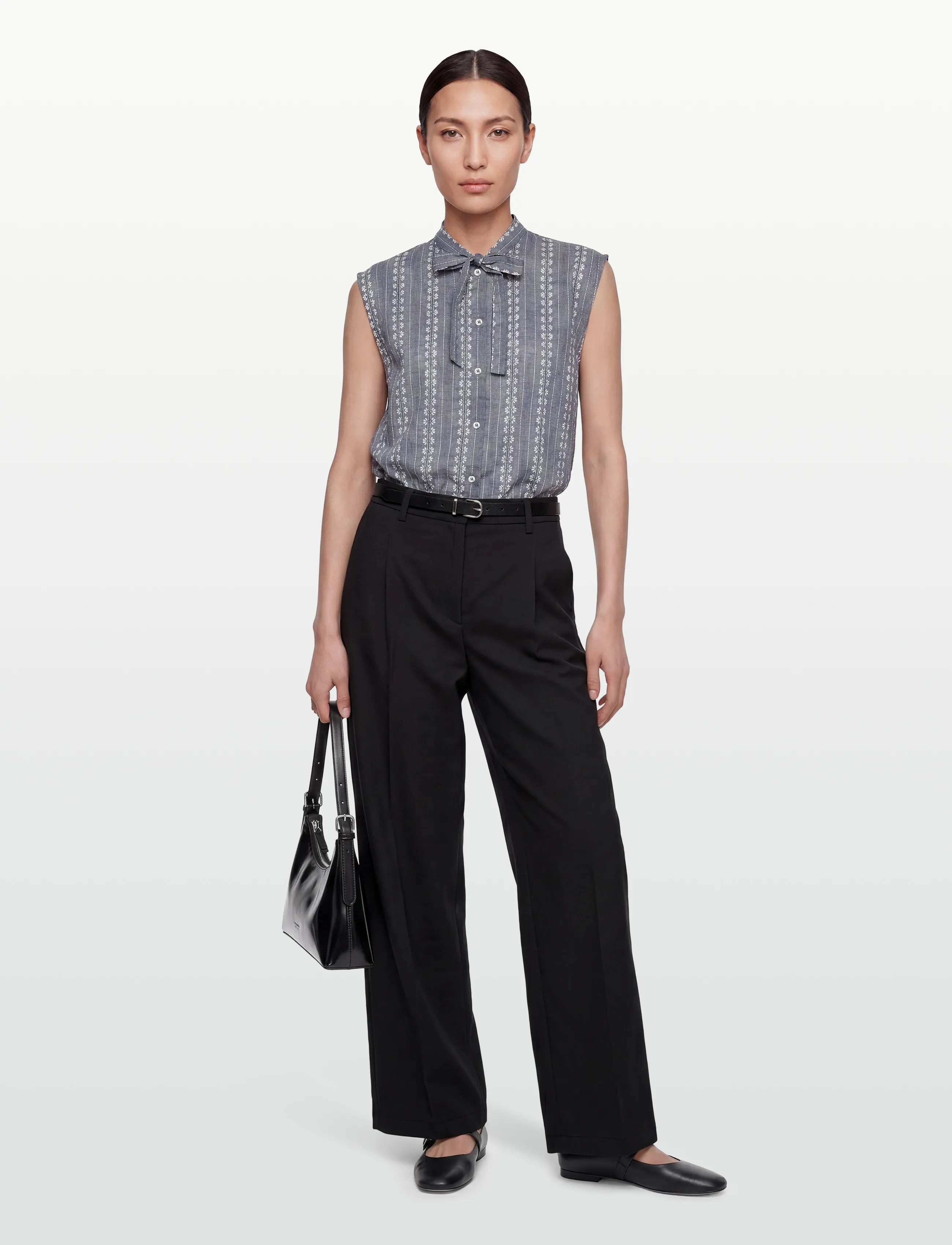 nué notes Benicia Shirt - Blusar & Skjortor - 923 CHAMBRAY STRIPE / blue