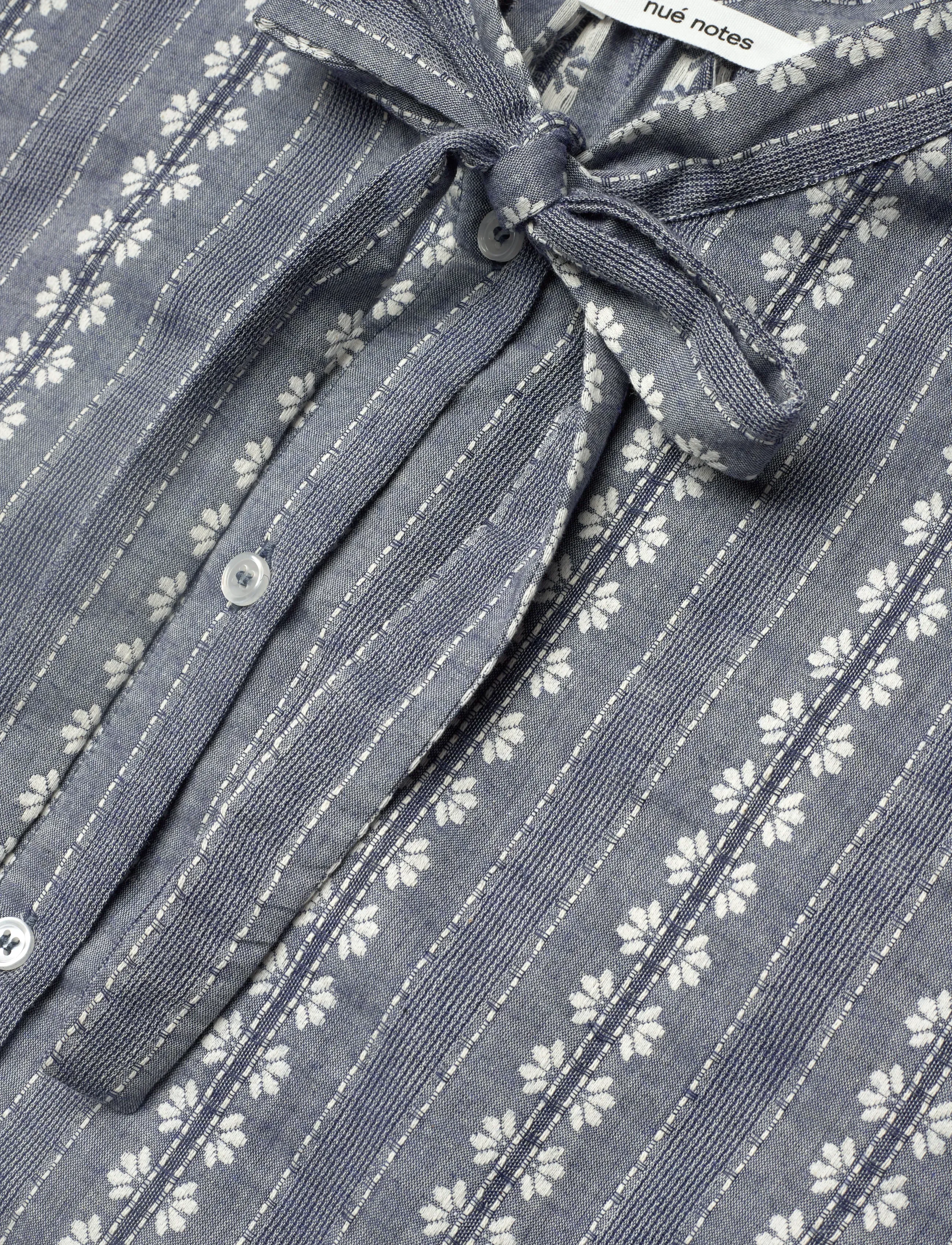 nué notes - Benicia Shirt - sleeveless blouses - 923 chambray stripe - 5