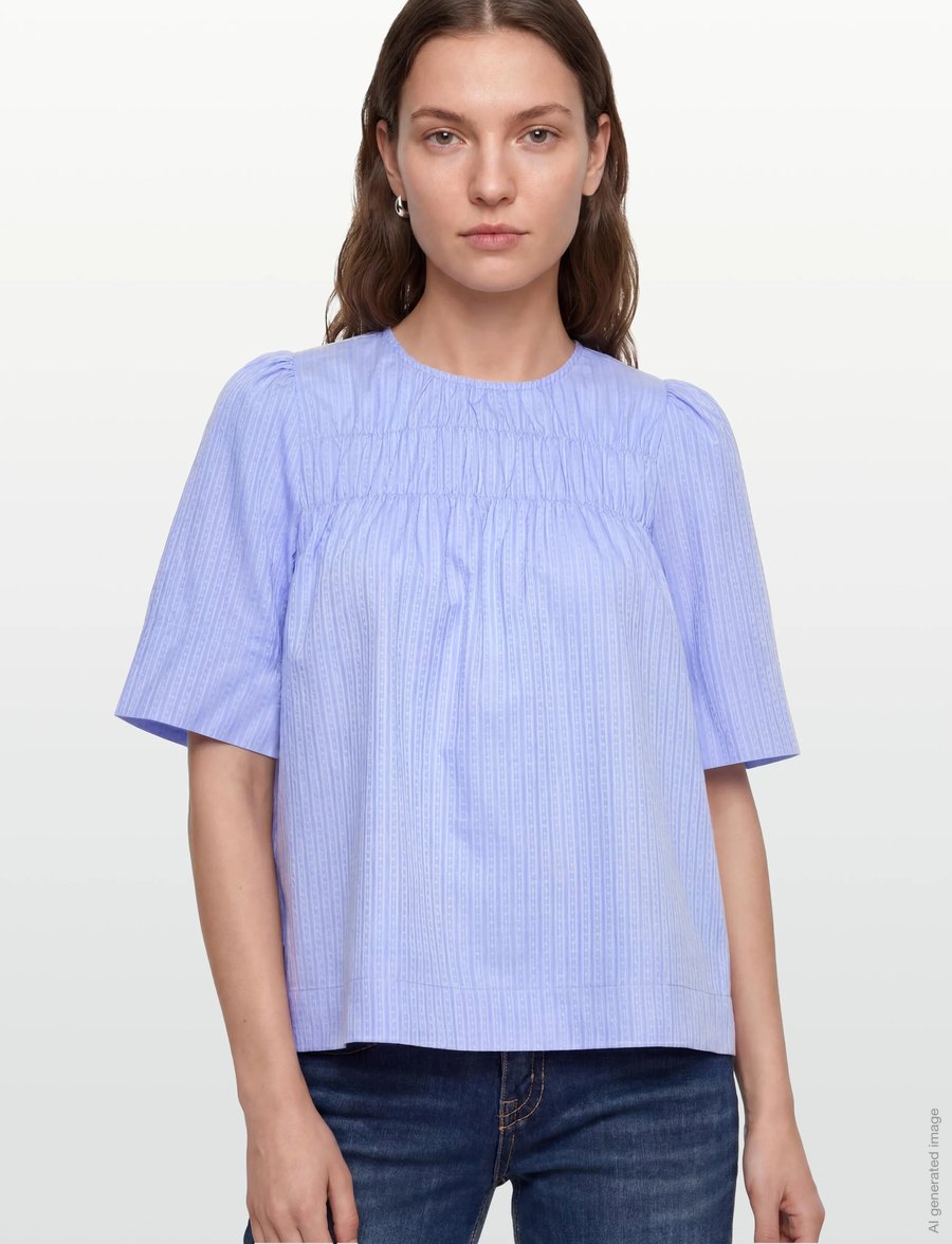 nué notes - Arezzo Blouse - lühikeste varrukatega pluusid - 976 damask dawn - 3