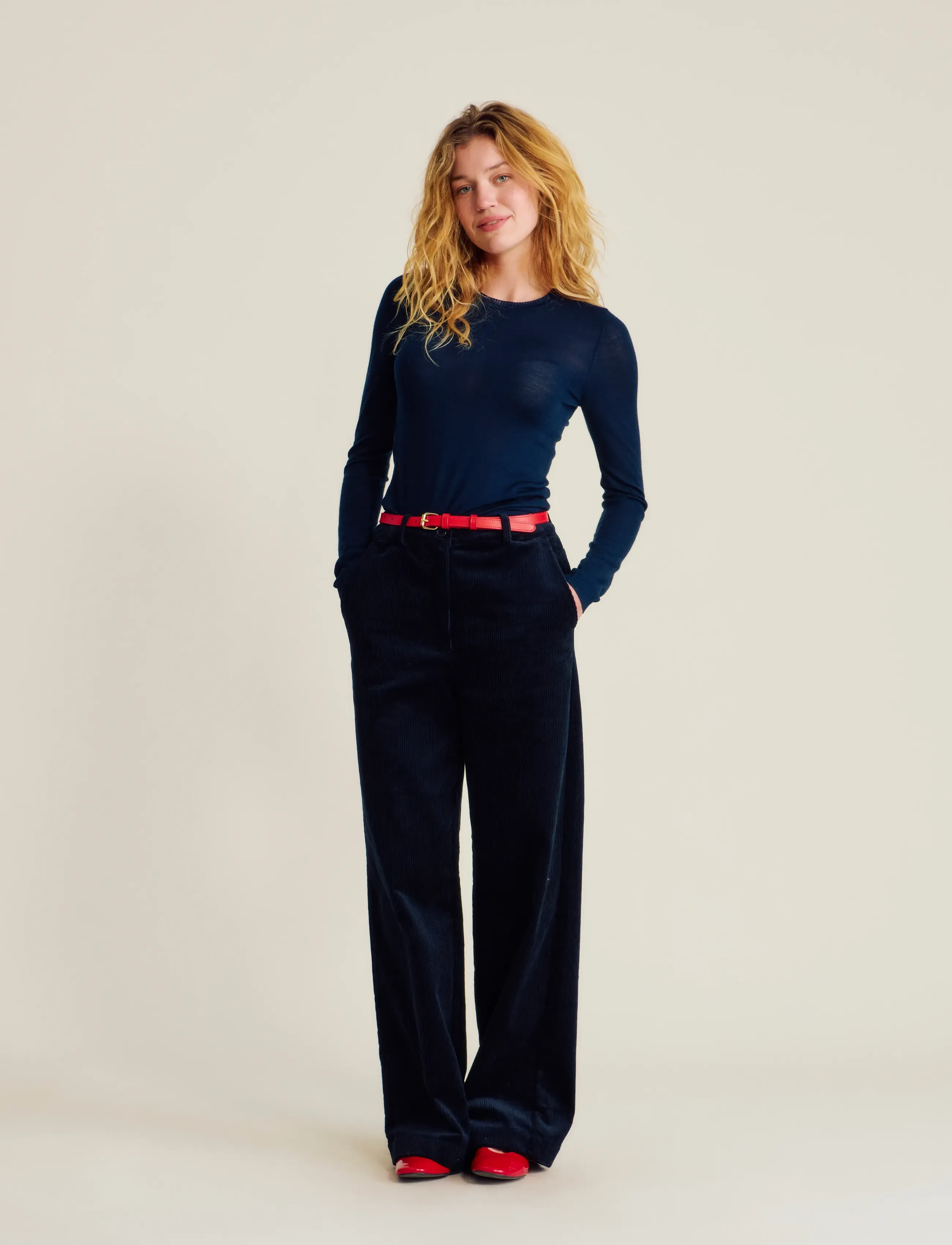 nué notes Porter Pants - Kläder - 499 NAVY / navy