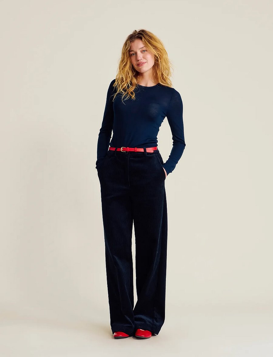 nué notes - Davis Crewneck - pullover - 499 navy - 0