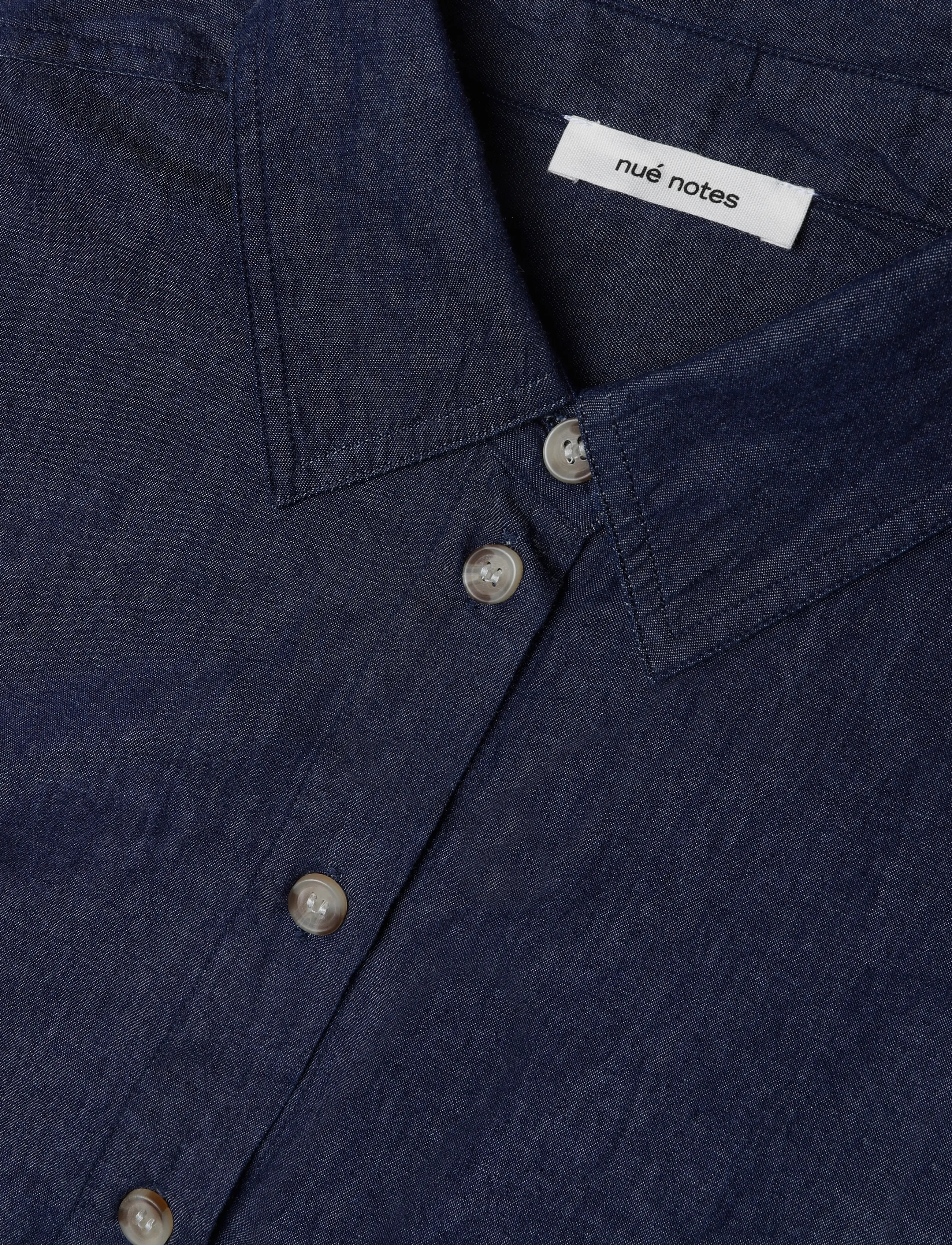 nué notes - Vinstra Shirt - jeanshemden - 563 desaturated denim - 3