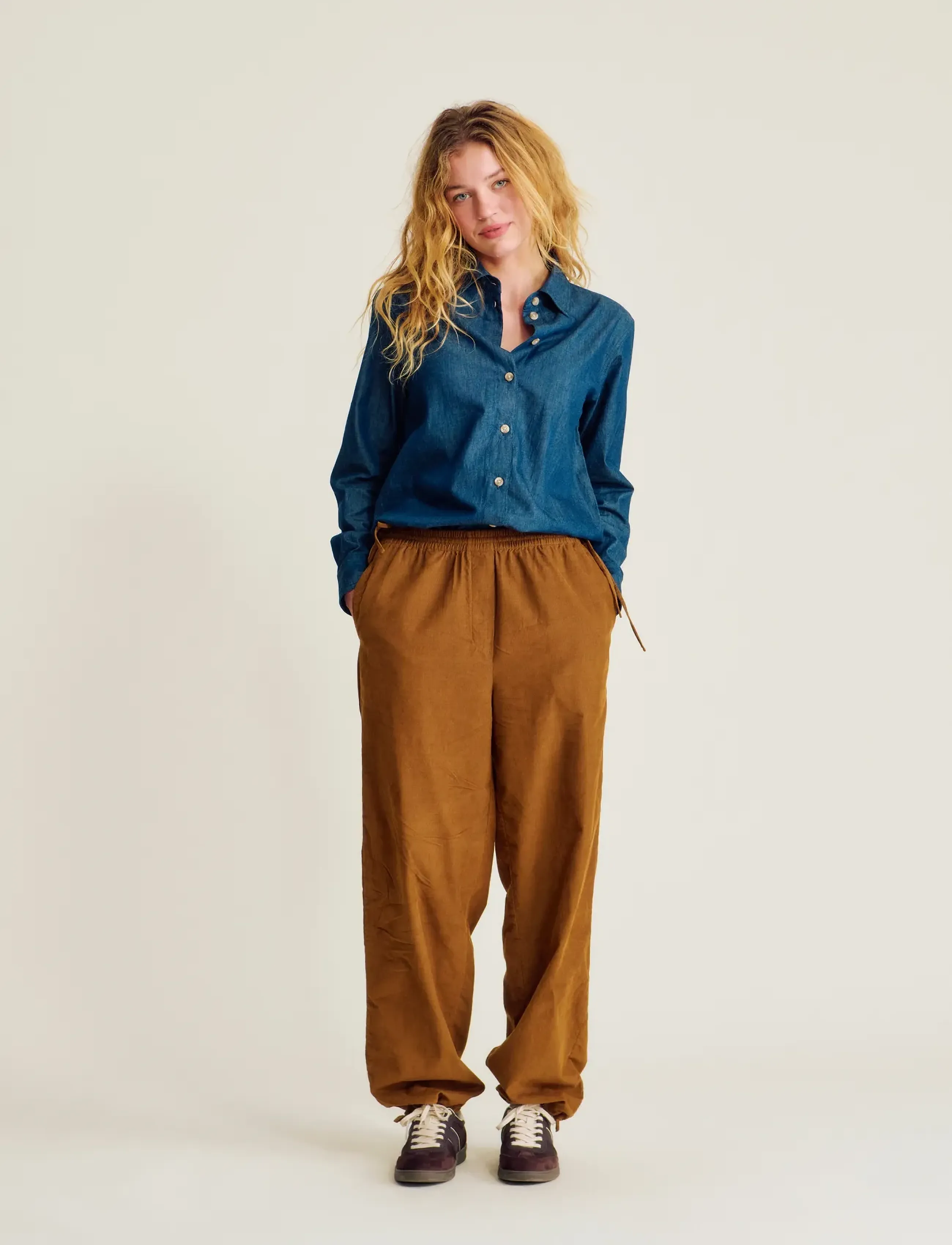 nué notes Hamina Pants - Kläder - 721 DACHSHUND / brown