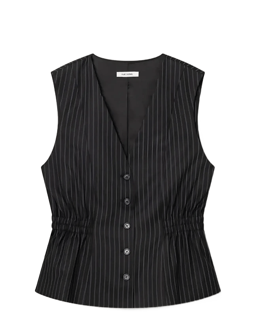 nué notes - Gracefield Vest - 499 navy - 1