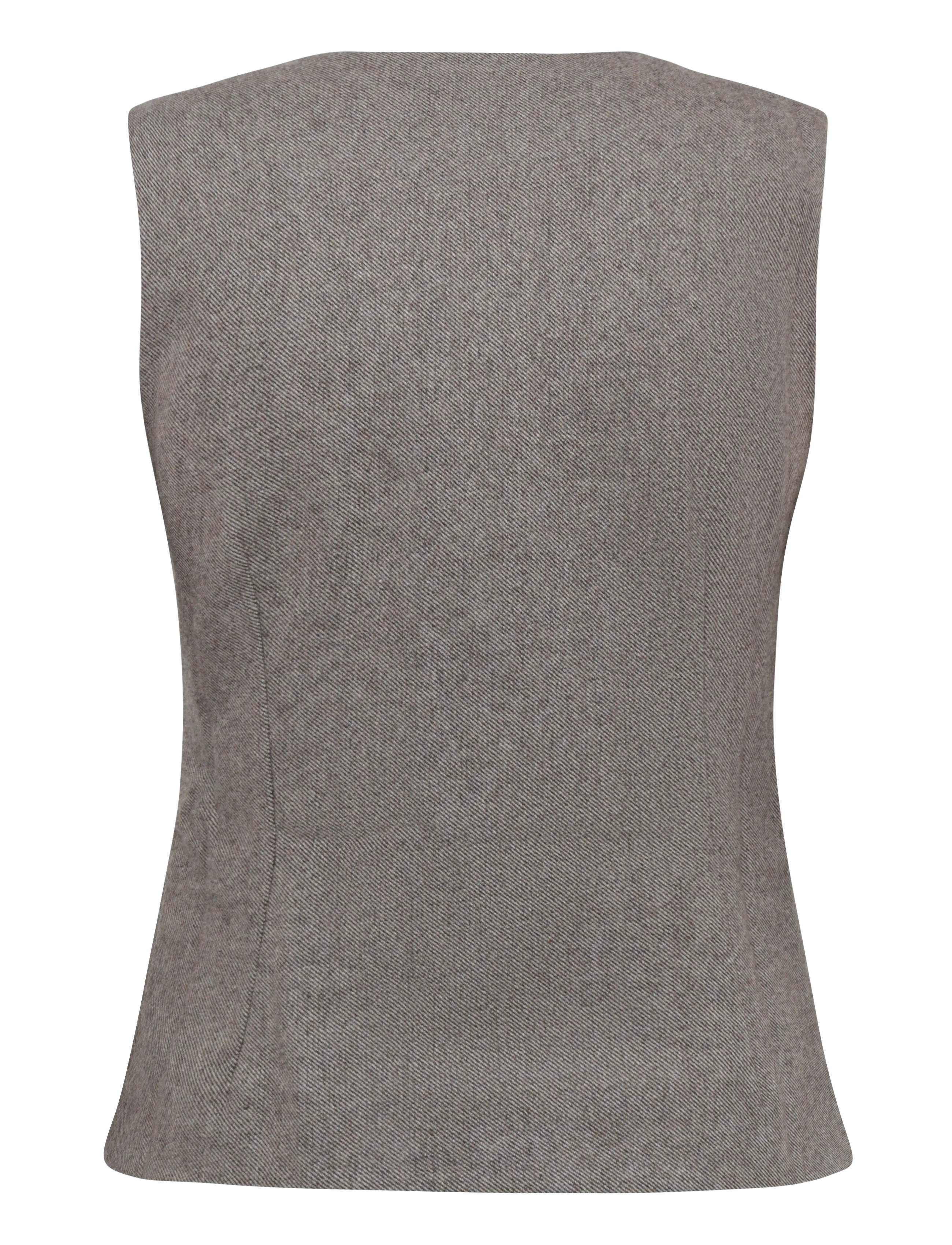 nué notes - Nicolet Vest - kostymvästar - 803 brown melange - 2