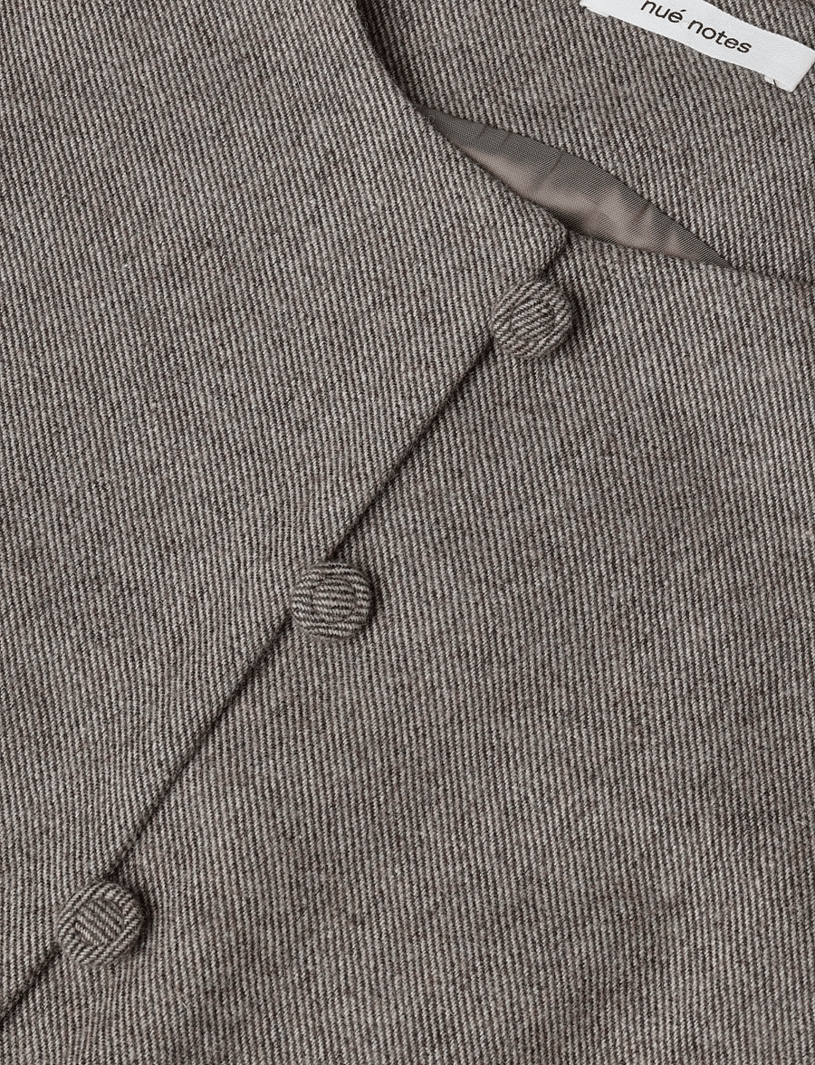 nué notes - Nicolet Vest - kostymvästar - 803 brown melange - 3