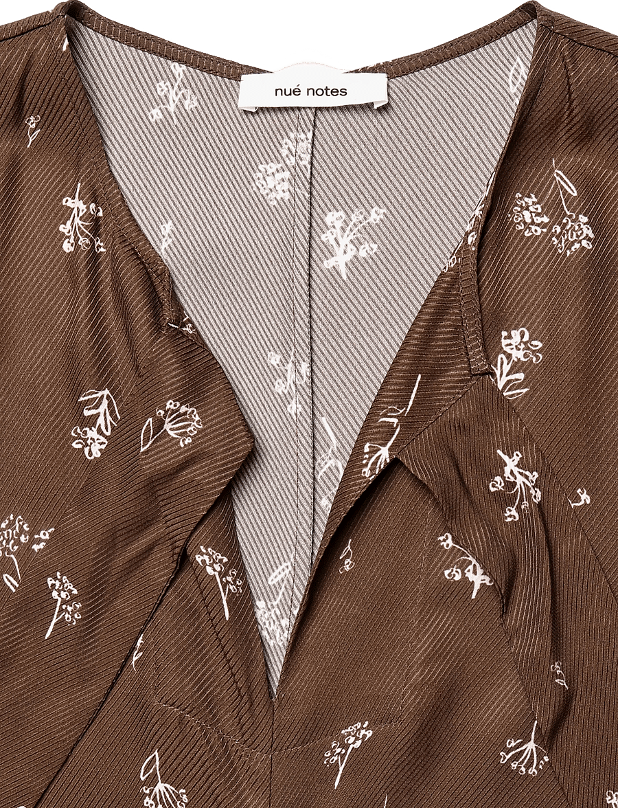 nué notes - Juneau Dress - midiklänningar - 769 potting soil floral - 3