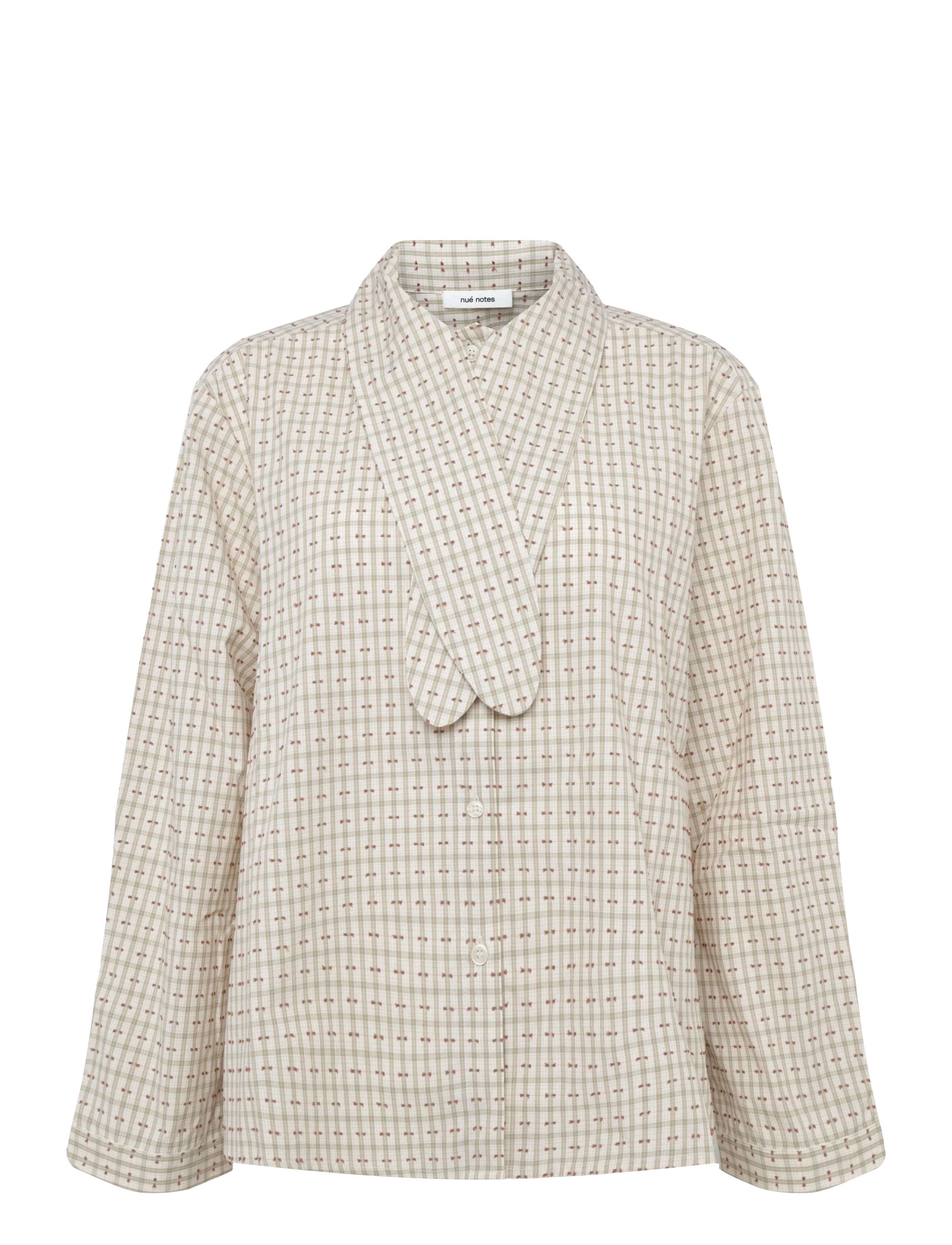 nué notes Valdez Shirt - Inspiration - 186 BOOKSHOP CHECK / cream