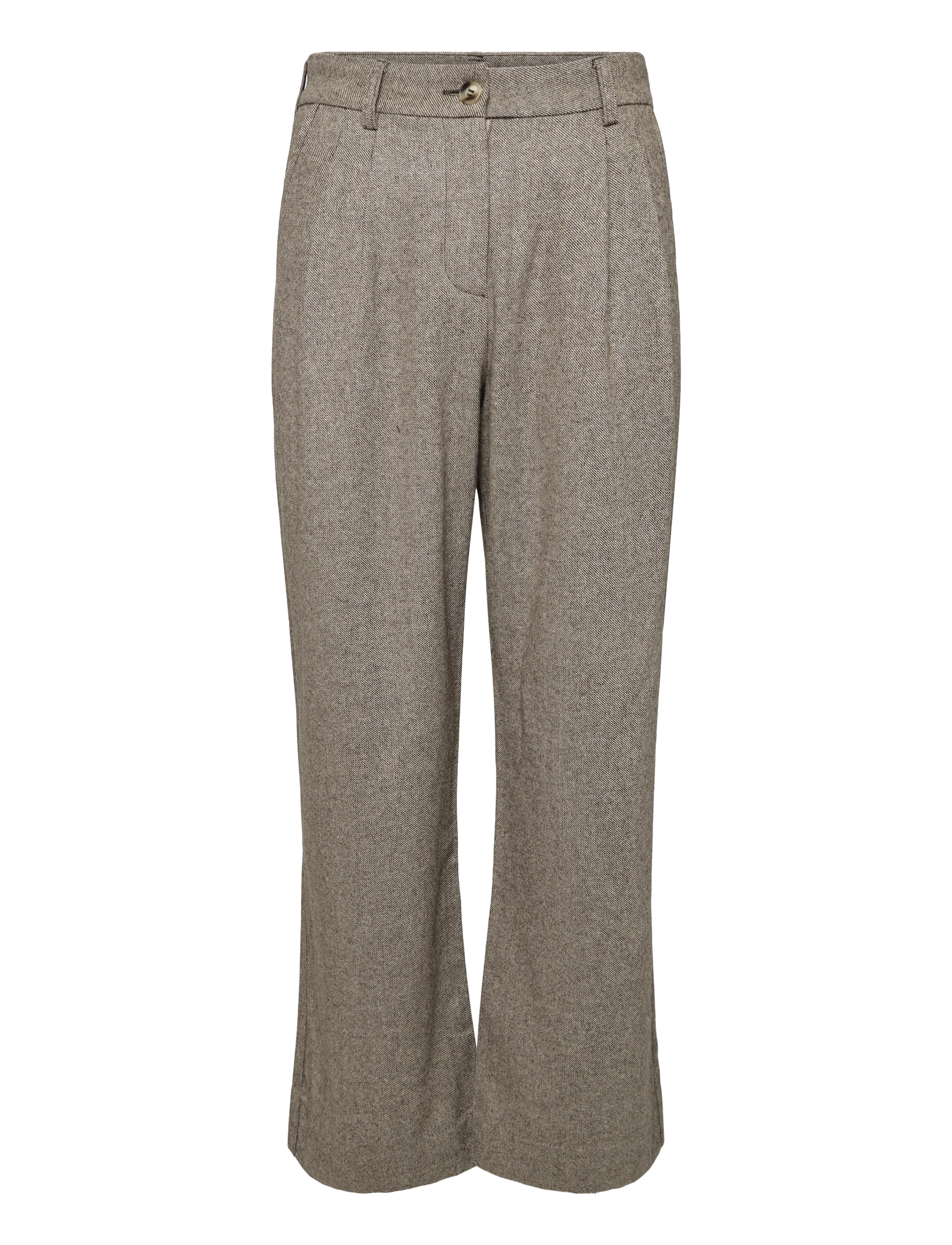 nué notes - Andy Pants - hosen mit weitem bein - 803 brown melange - 1