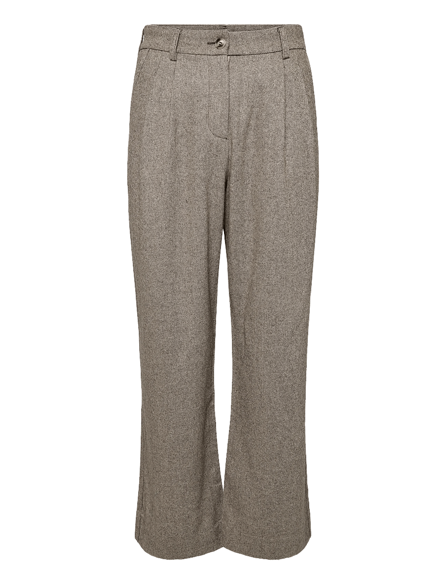 nué notes - Andy Pants - hosen mit weitem bein - 803 brown melange - 1