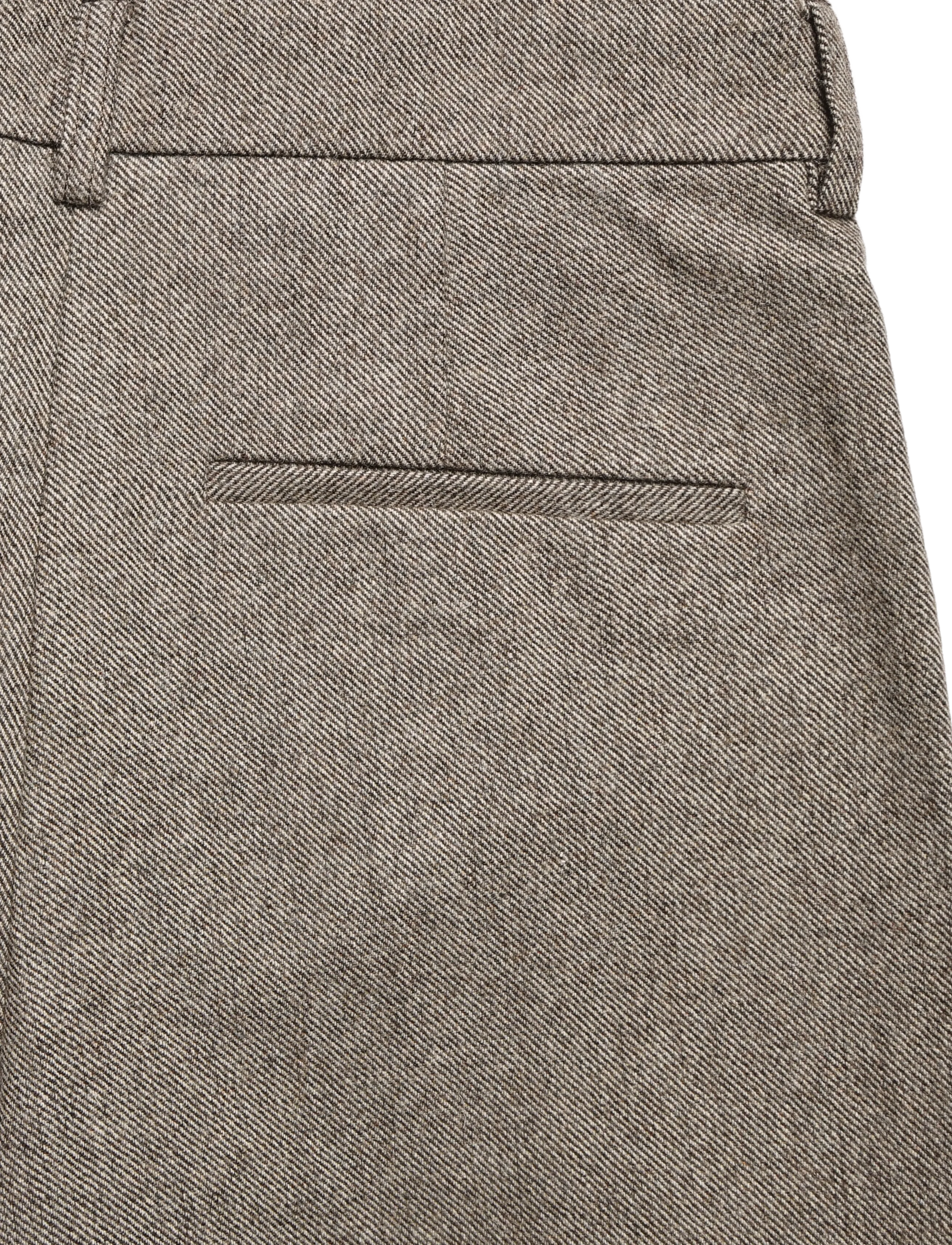 nué notes - Andy Pants - hosen mit weitem bein - 803 brown melange - 3