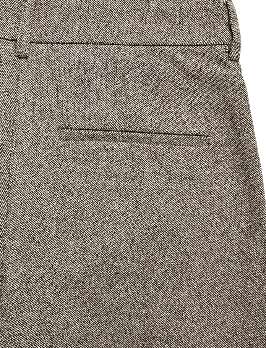 nué notes - Andy Pants - hosen mit weitem bein - 803 brown melange - 3