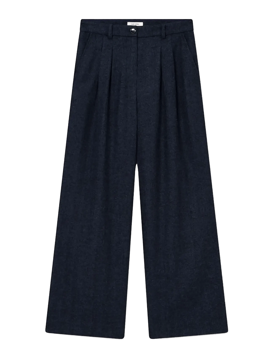 nué notes - Andy Pants - 496 navy melange - 1