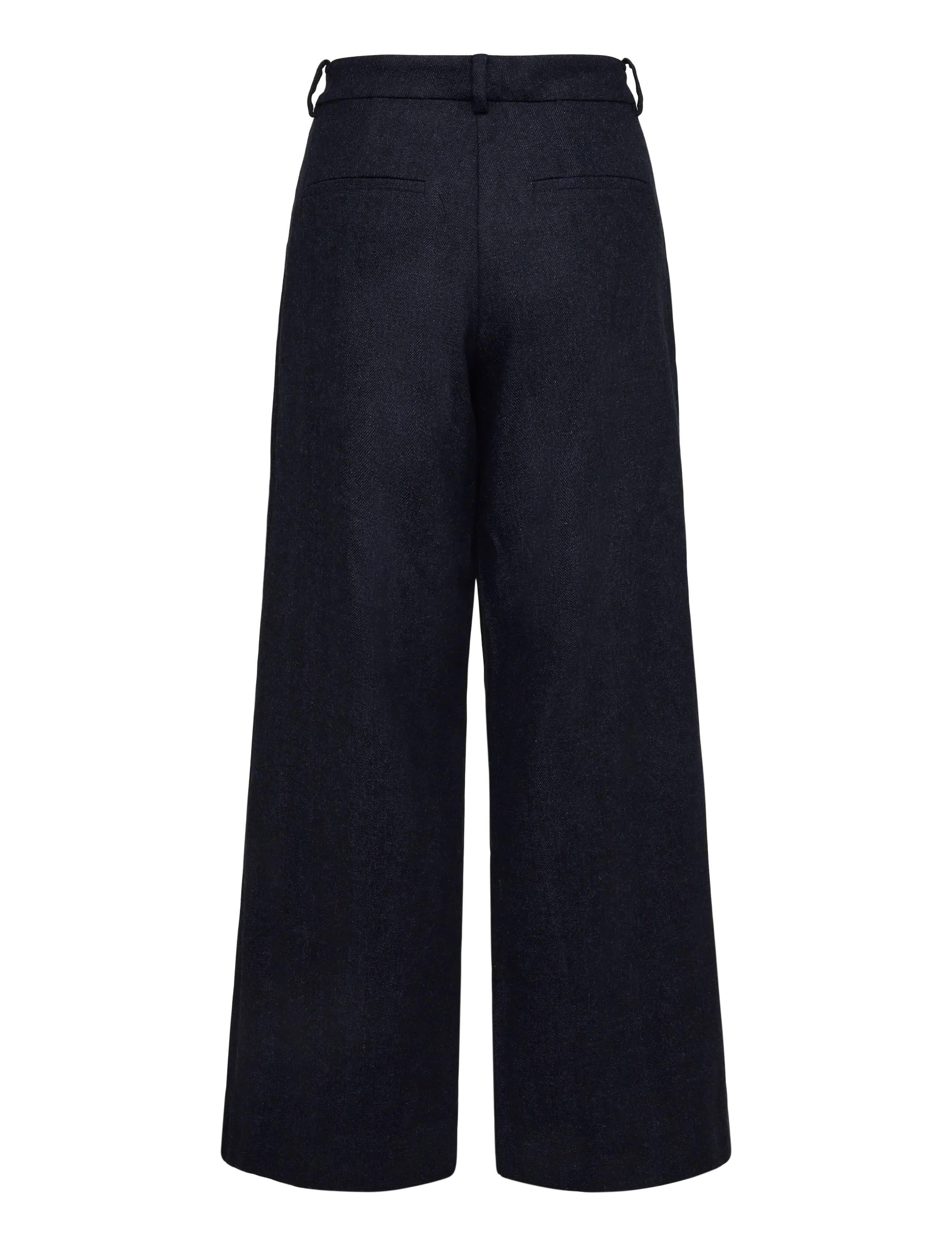 nué notes - Andy Pants - hosen mit weitem bein - 496 navy melange - 2