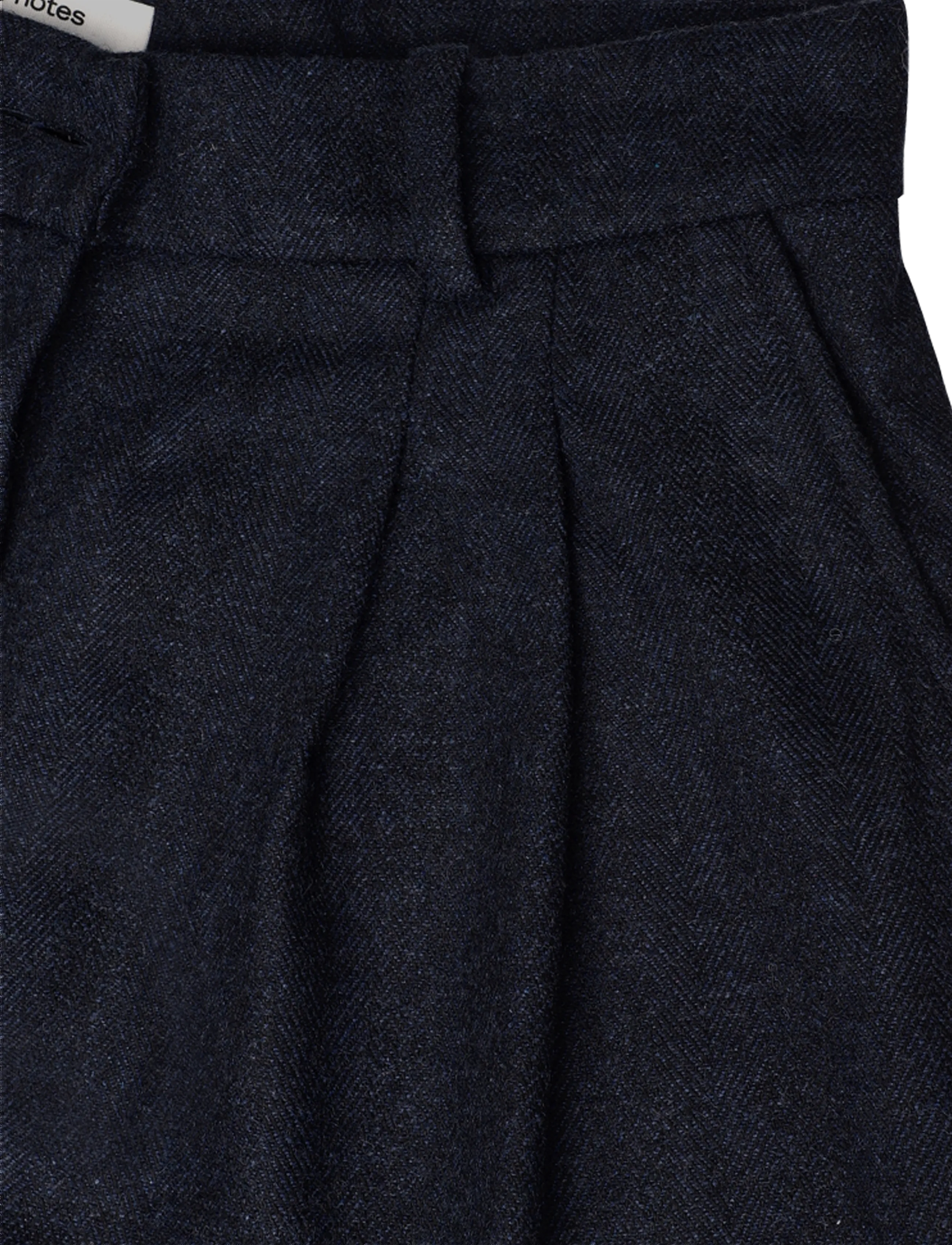 nué notes - Andy Pants - hosen mit weitem bein - 496 navy melange - 3