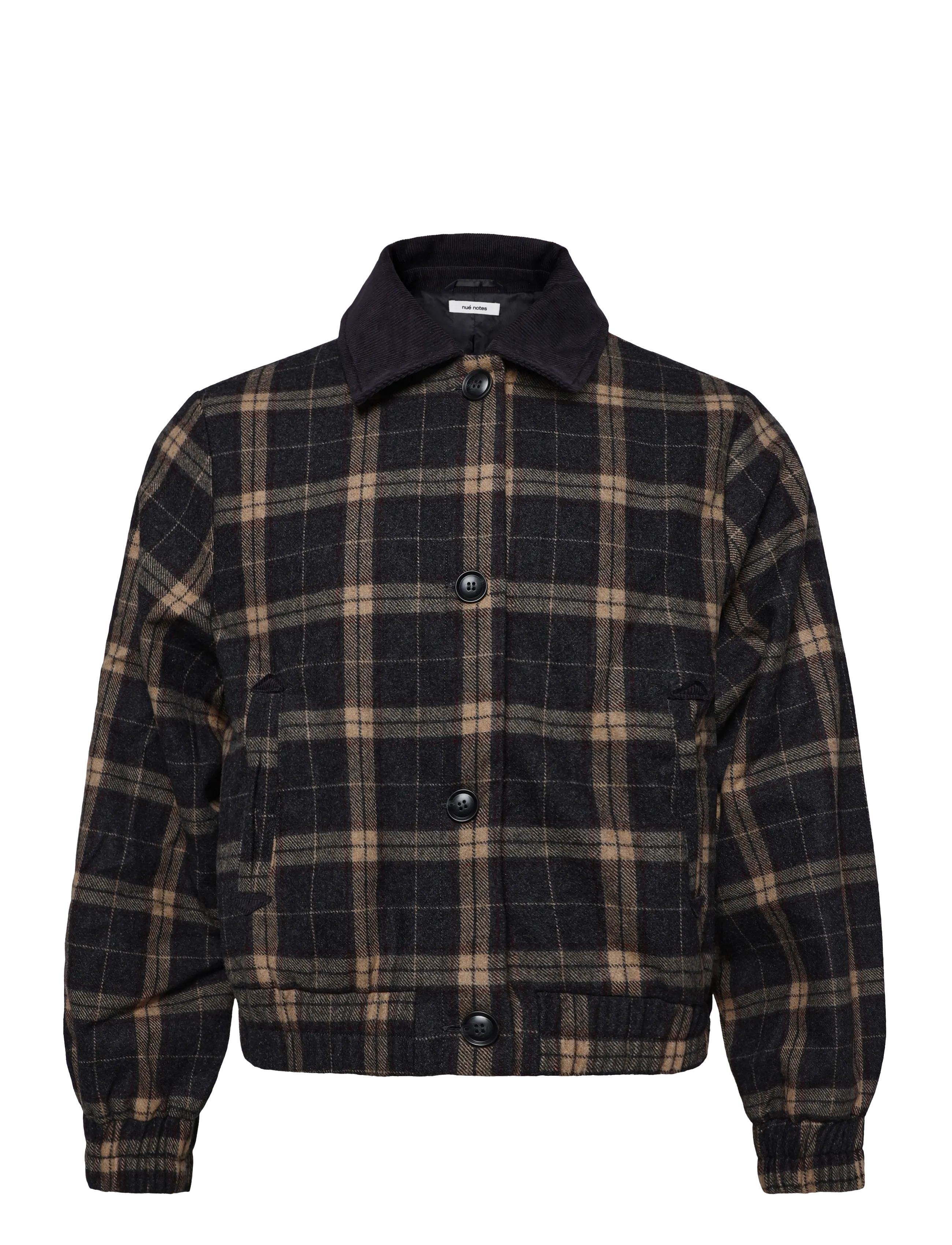 nué notes - Churchill Jacket - bomberjakid - 966 fall multi check - 1