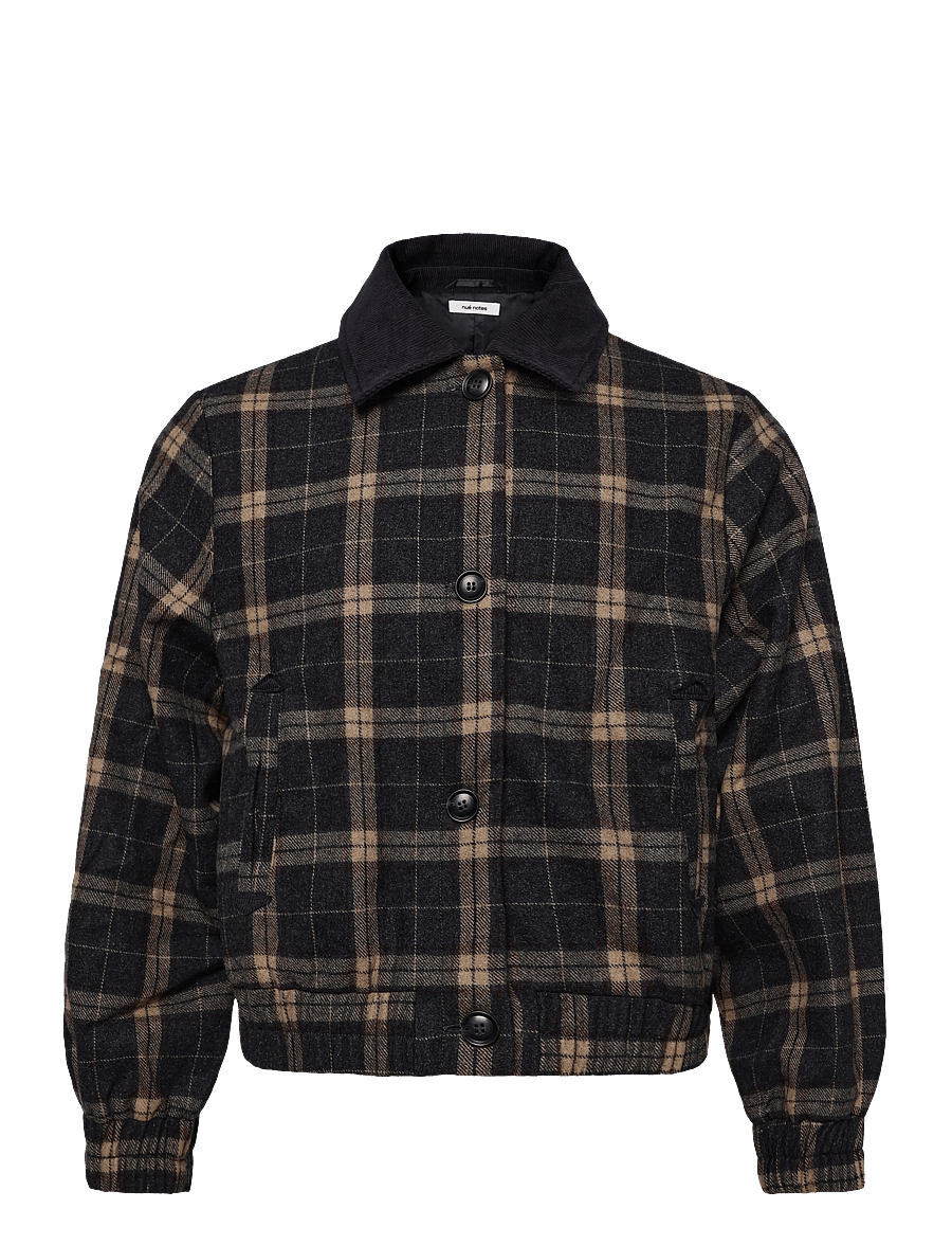 nué notes - Churchill Jacket - bomberjakid - 966 fall multi check - 1