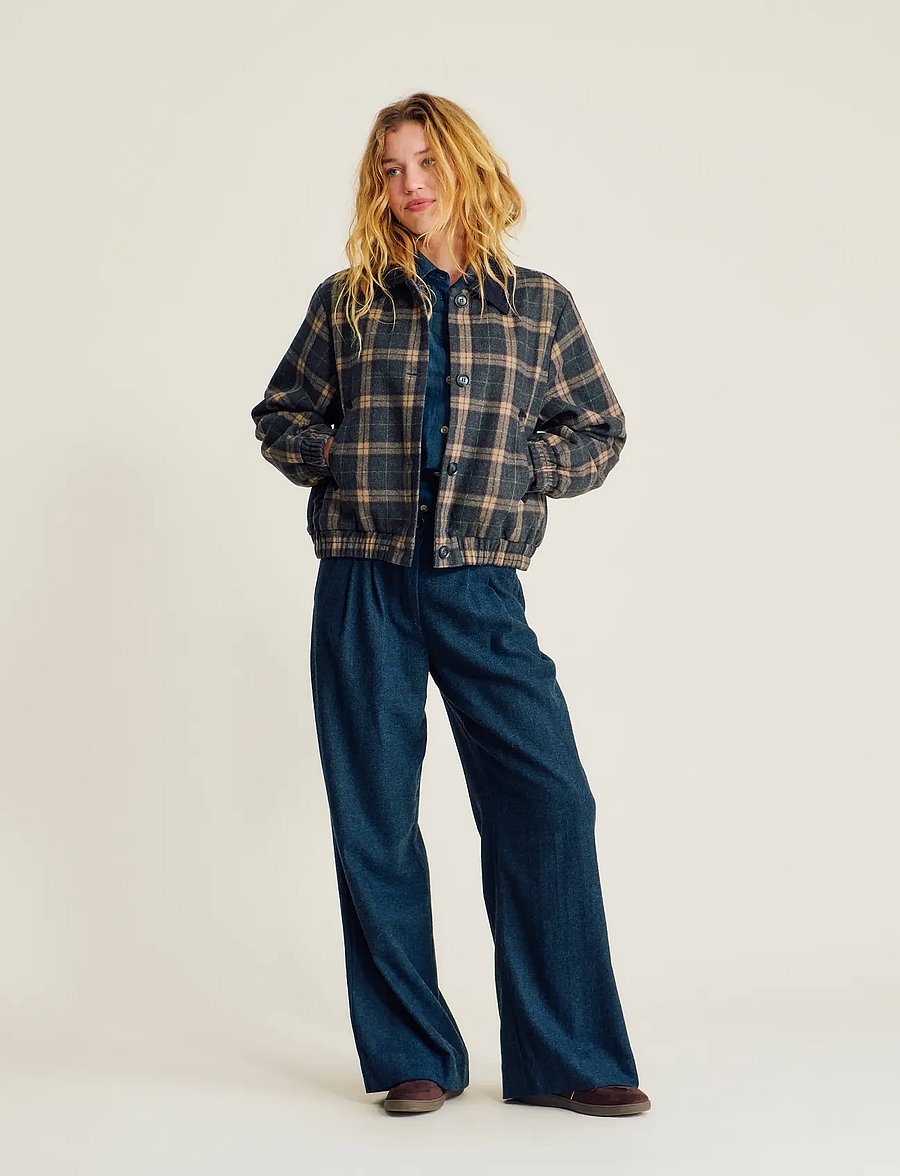 nué notes - Churchill Jacket - bomberjackor - 966 fall multi check - 0