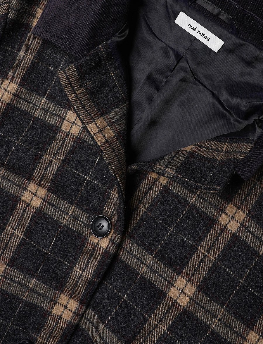 nué notes - Churchill Jacket - bomberjakid - 966 fall multi check - 3