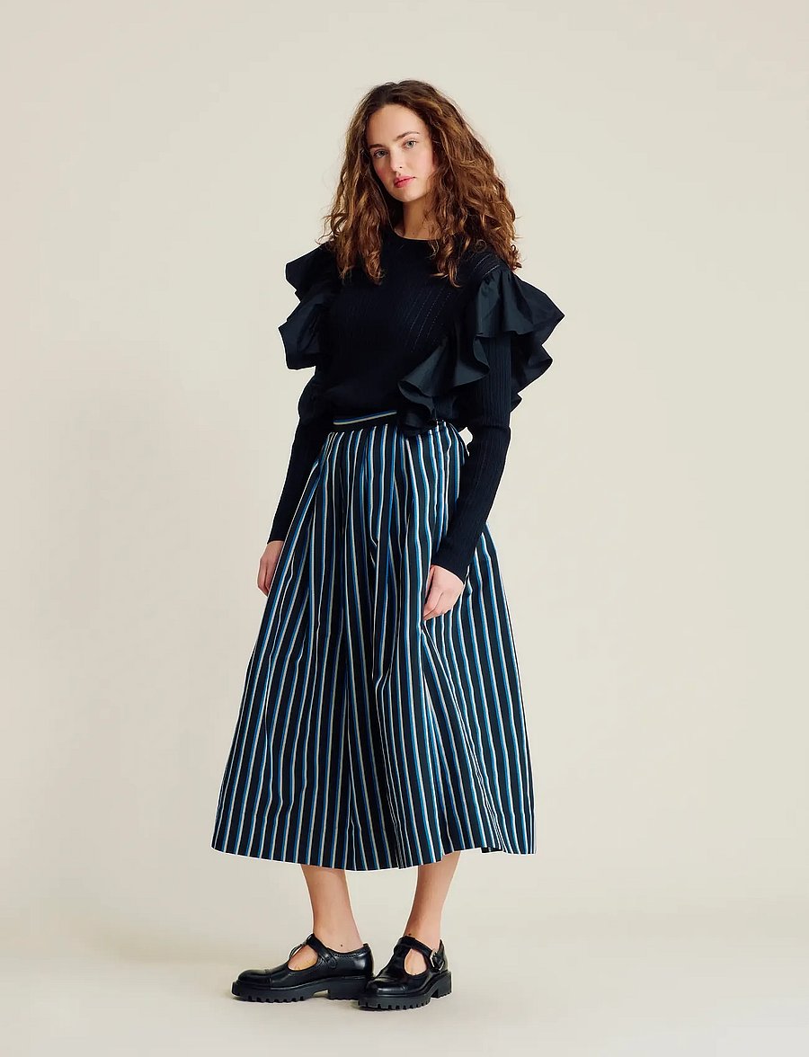 nué notes - Vardo Blouse - long sleeved blouses - 999 black - 0