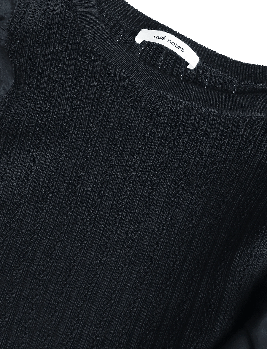 nué notes - Vardo Blouse - long sleeved blouses - 999 black - 3