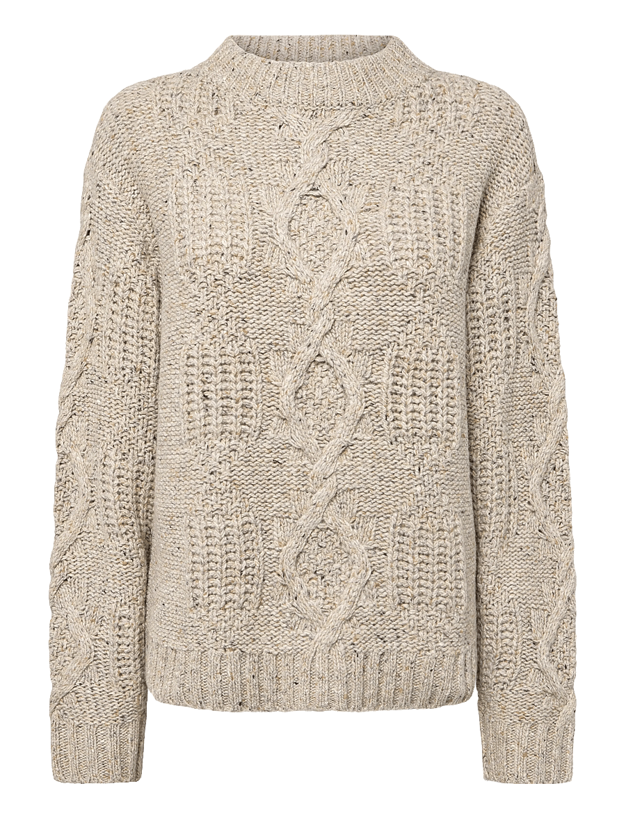 nué notes - Leskino Crewneck - pullover - 022 oatmeal - 1