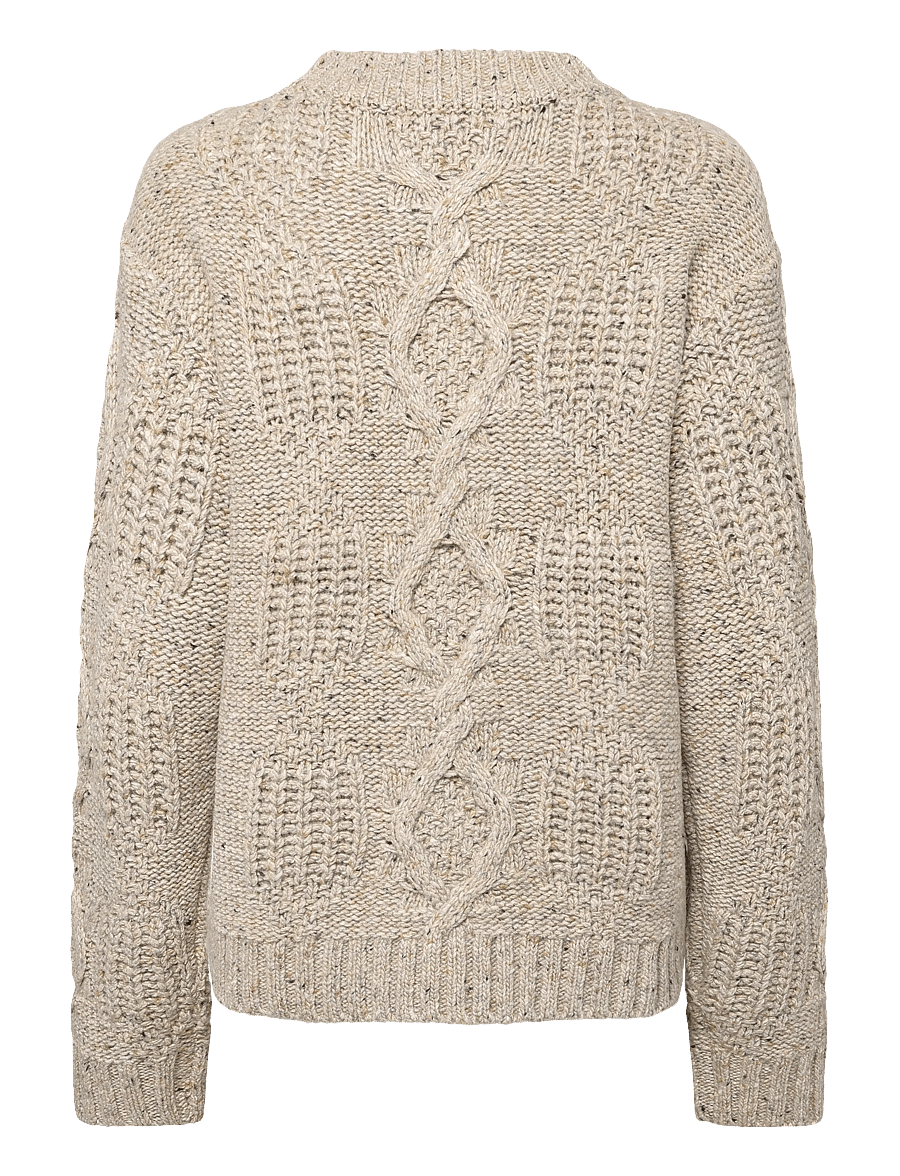 nué notes - Leskino Crewneck - pullover - 022 oatmeal - 2