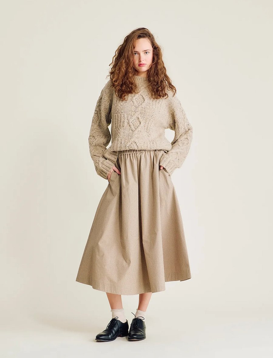 nué notes - Leskino Crewneck - pullover - 022 oatmeal - 0