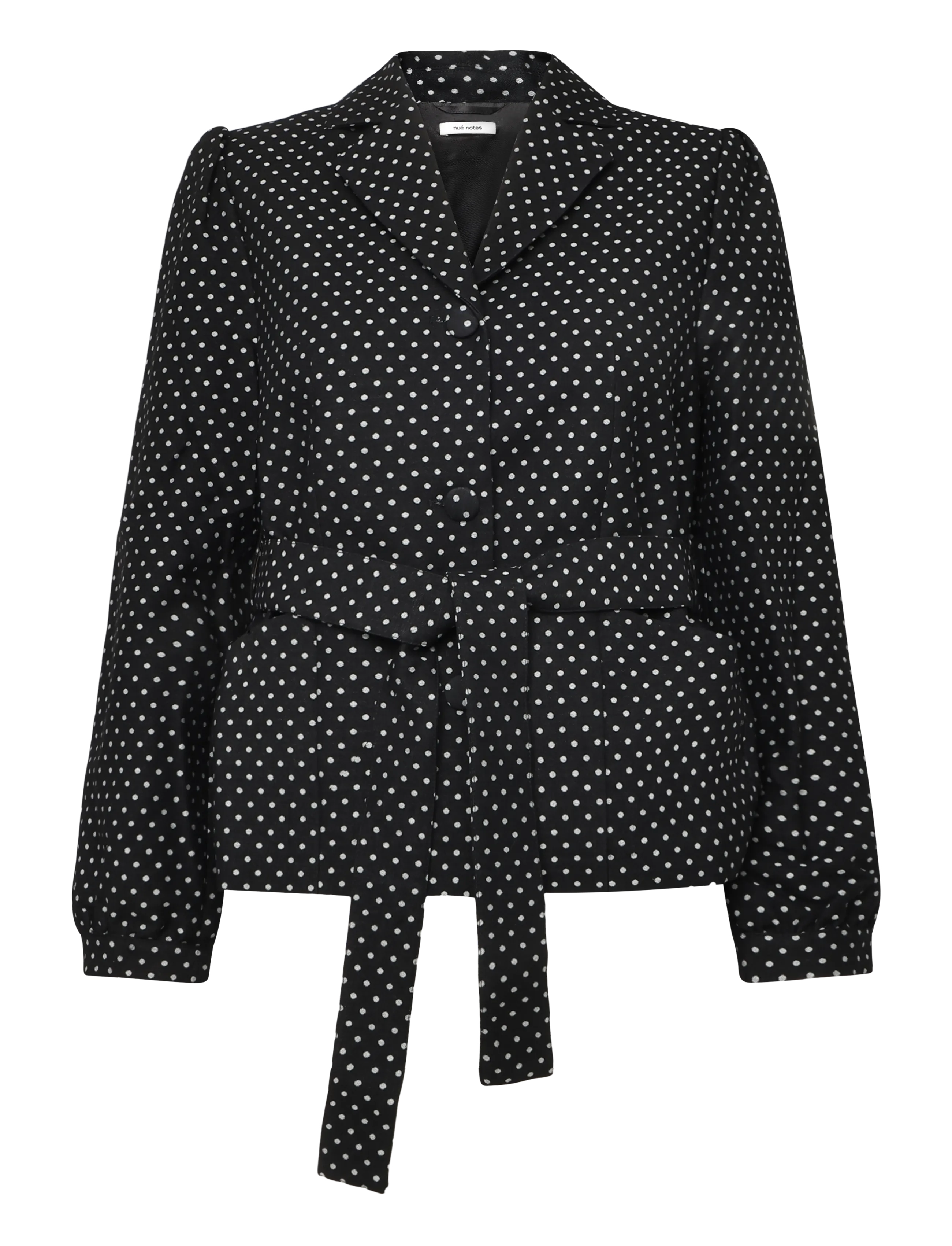 nué notes Melilla Blazer - Belted blazers - 999 BLACK / black